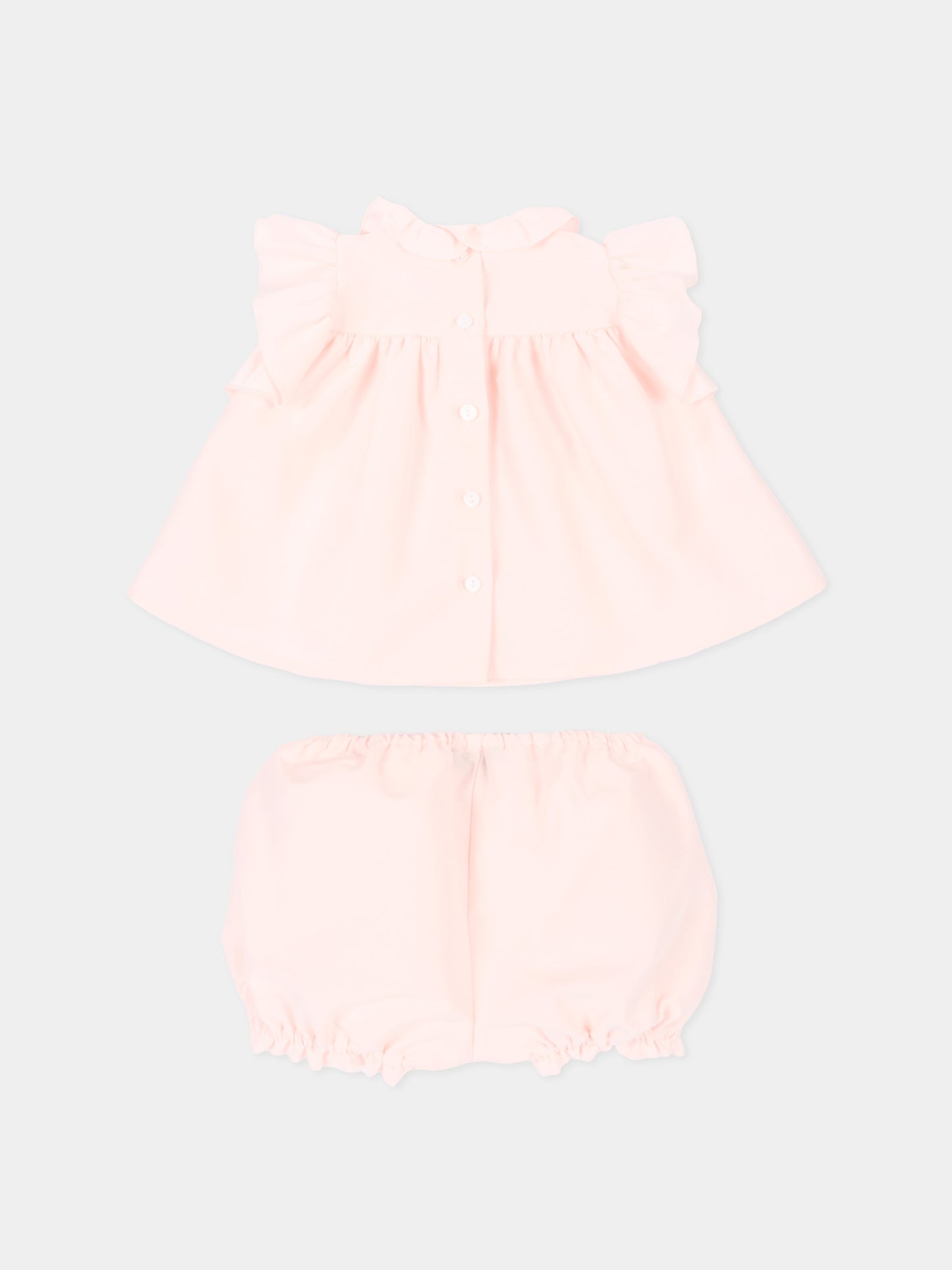 Completo elegante rosa per neonata,Little Bear,3210 ROSA