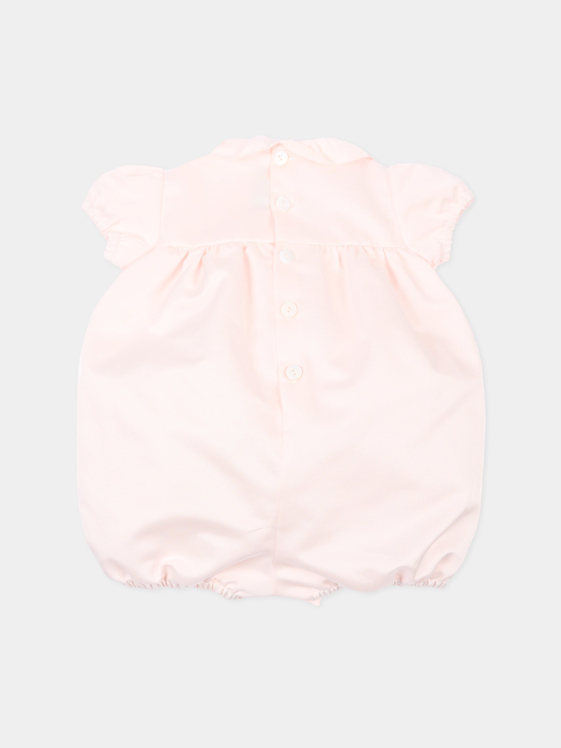 Pagliaccetto rosa per neonata con fiocco,Little Bear,3207 ROSA