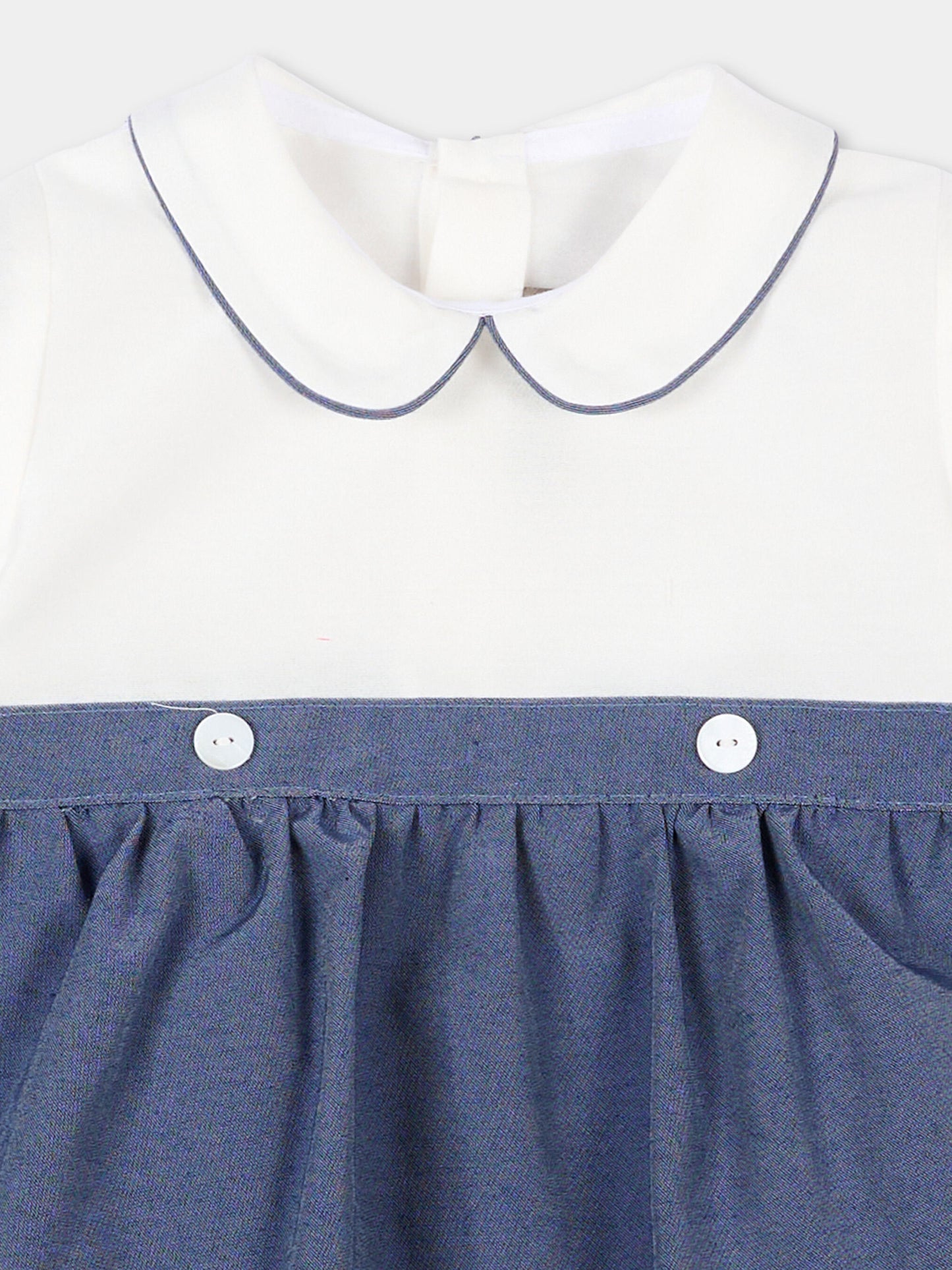 Pagliaccetto blu per neonato bicolore,Little Bear,3213 BCO/BLU