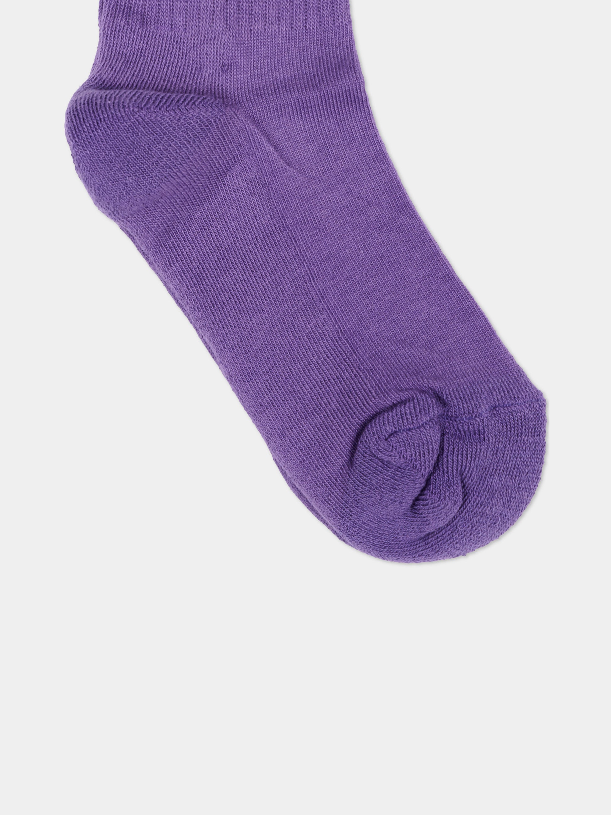Calza Spugna viola per bambini con logo,Barrow,F6BKJUSO111 410