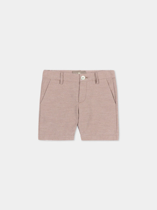 Pantaloni marroni per neonato,Little Bear,3215 CACAO