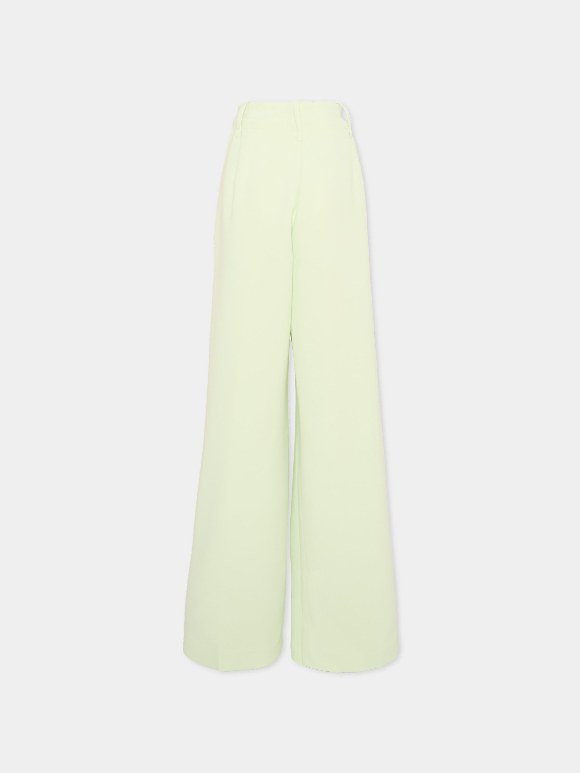 Pantaloni eleganti verde per bambina,Monnalisa,71G404 7303 0020