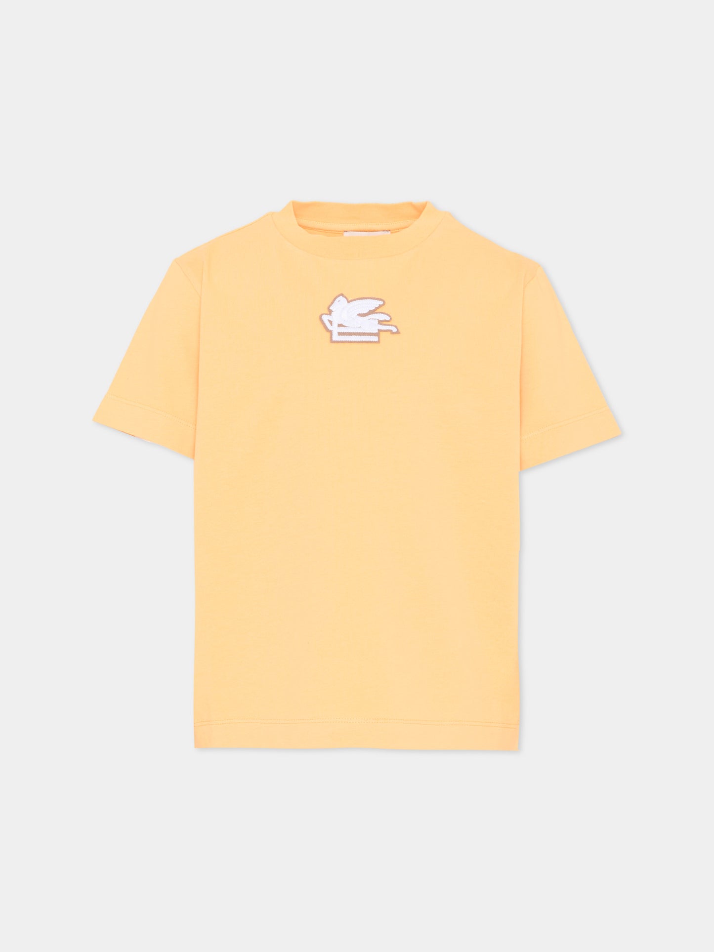 T-Shirt gialla per bambini con Pegaso,Etro,GY8Q01 Z3693 252
