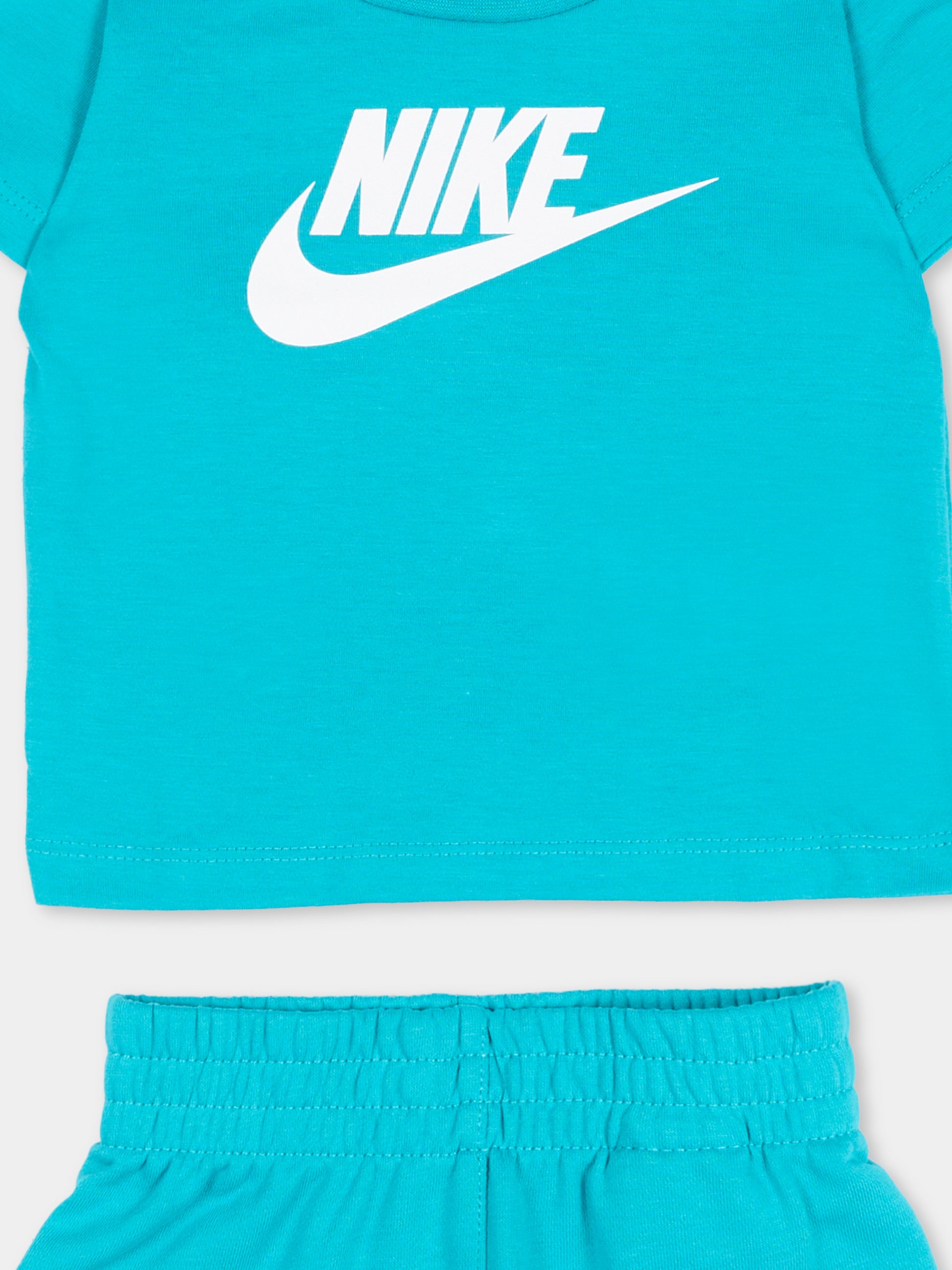 Completo sportivo azzurro per neonato,Nike,66L596 BA2