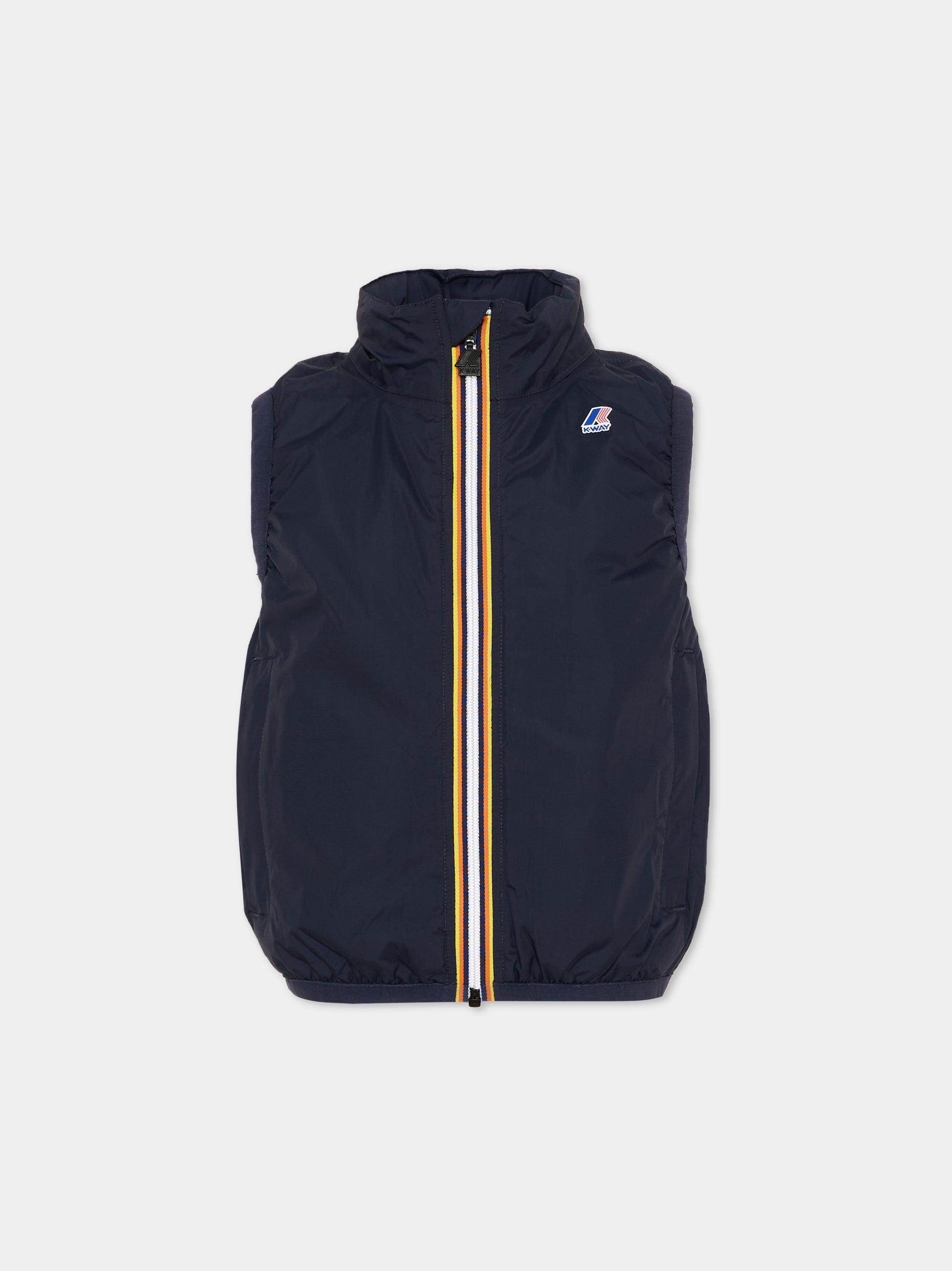 Gilet blu per bambini,K-way,K7141GW K89
