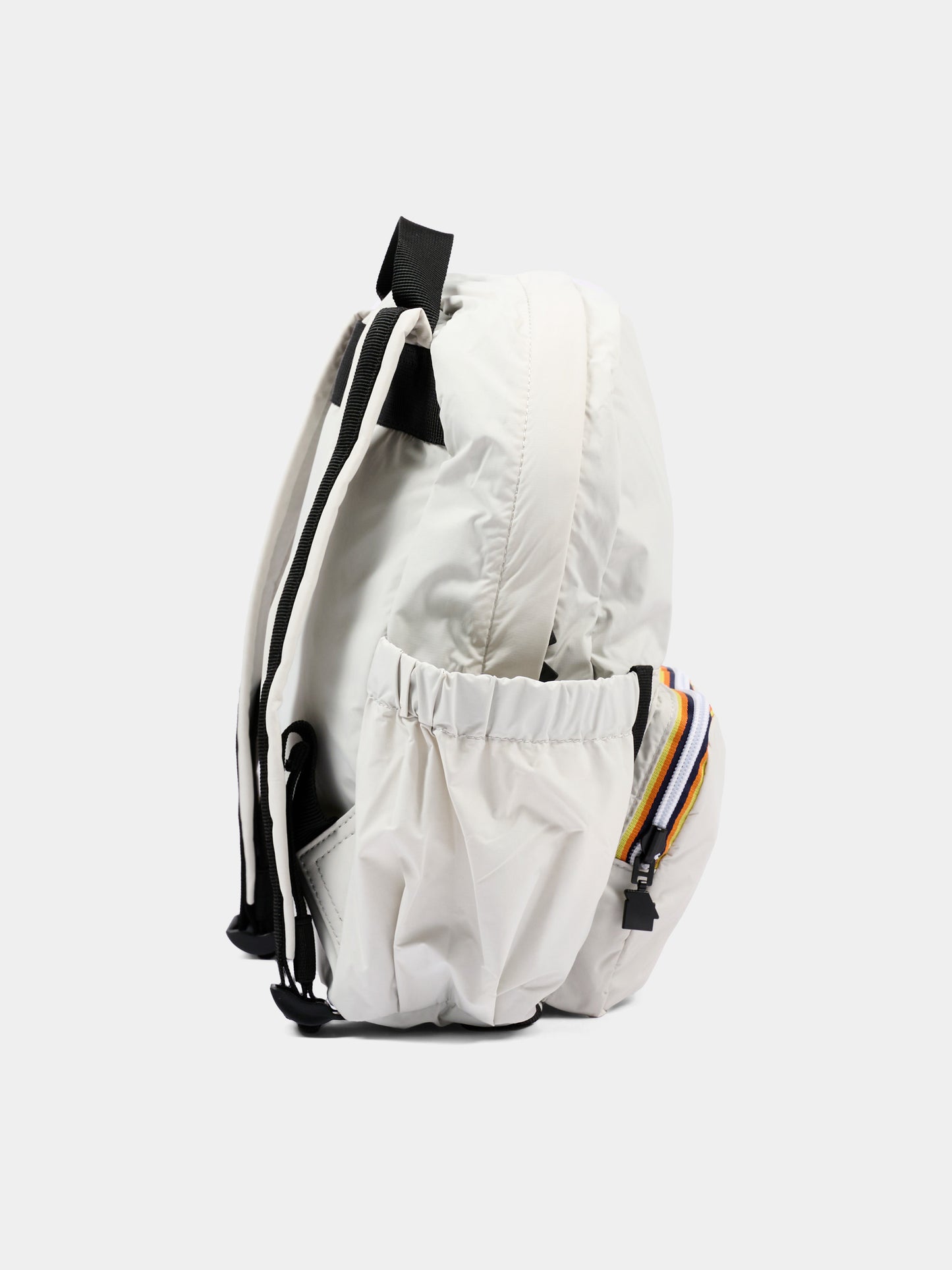 Zaino beige per bambini con logo,K-way,K81421W 634