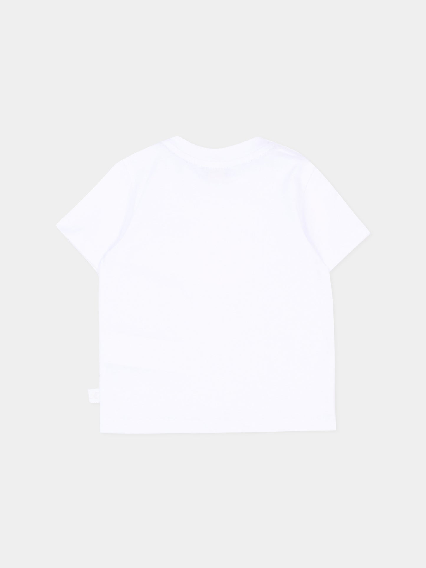 T-shirt bianca per neonati con logo,K-way,K5138DW 001