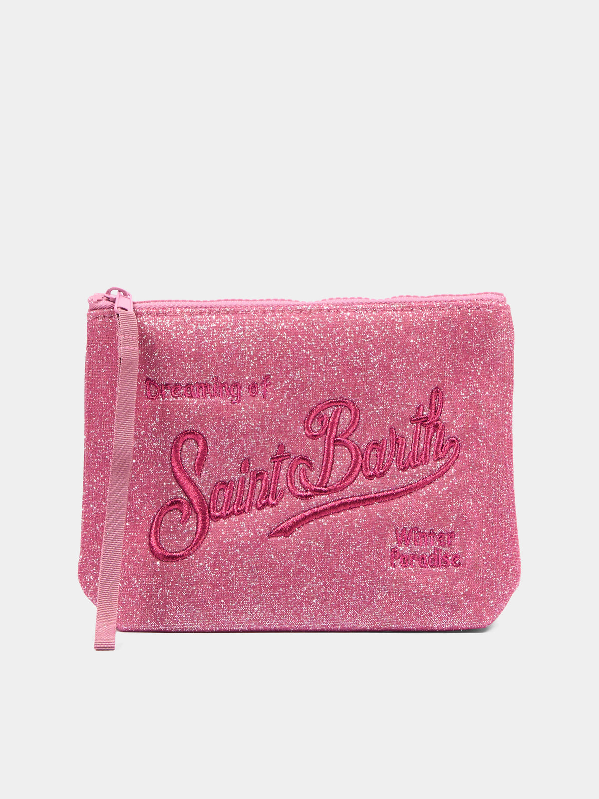 Pochette Aline fucsia con logo per bambina glitterata,Mc2 Saint Barth,ALI0026 00192M