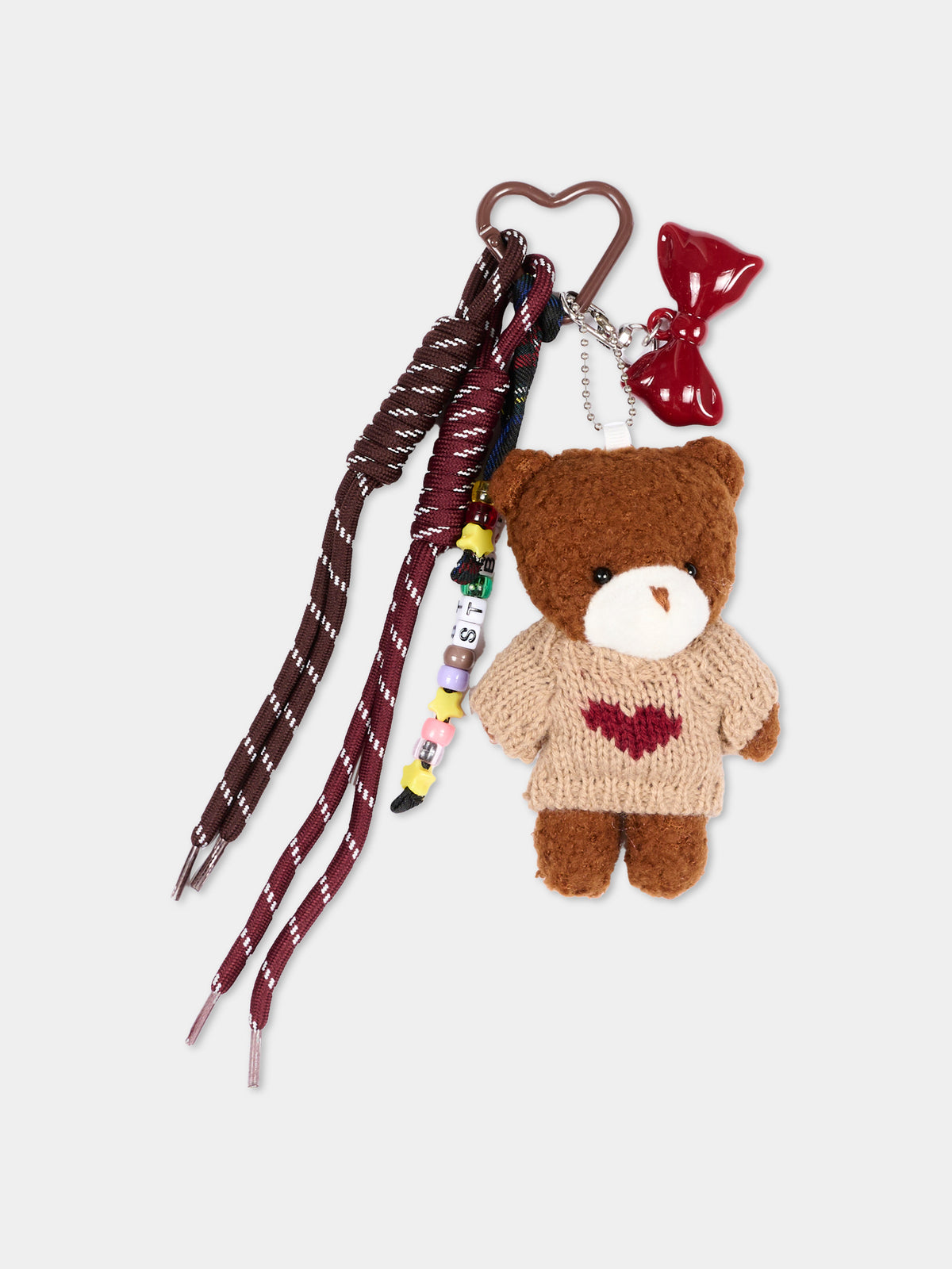 Portachiavi marrone per bambina con orsetto,Mc2 Saint Barth,FUNC001 00458M