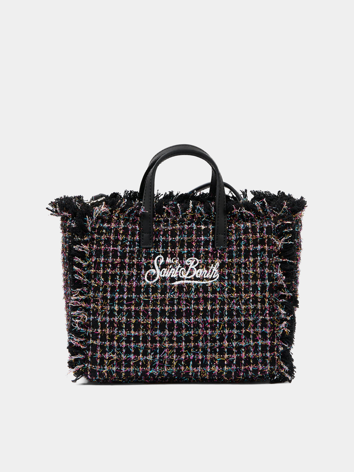 Borsa nera Vanity Mini Tweed per bambina,Mc2 Saint Barth,VAMI032 00193M