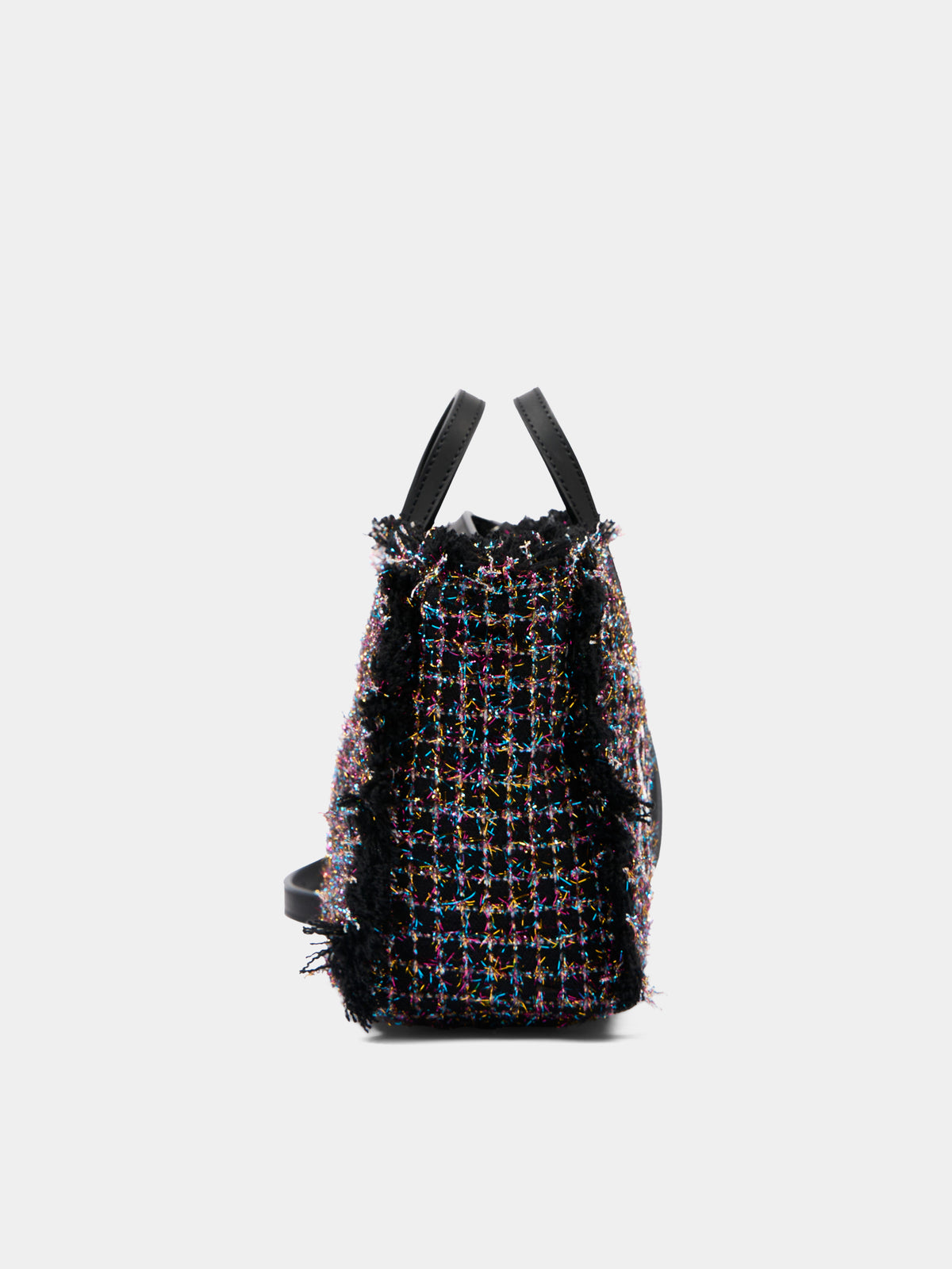 Borsa nera Vanity Mini Tweed per bambina,Mc2 Saint Barth,VAMI032 00193M