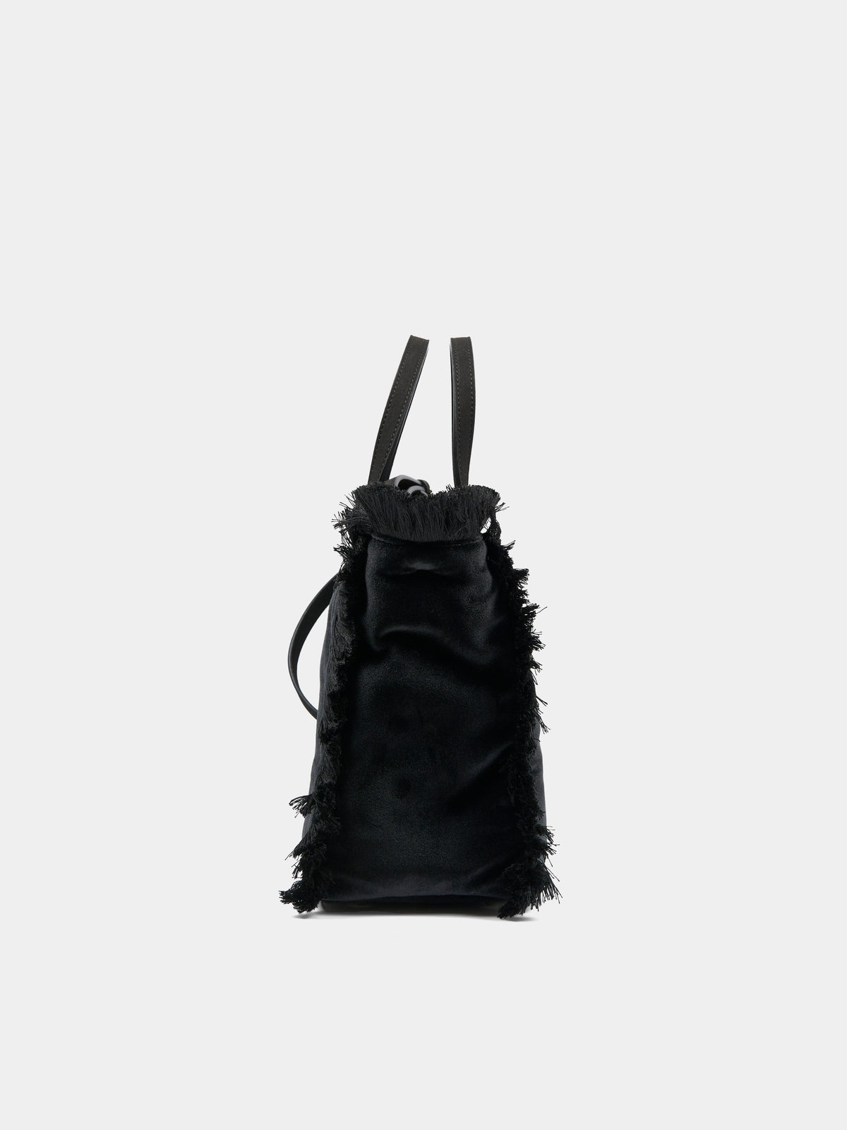 Borsa nera Colette in velluto per bambina,Mc2 Saint Barth,COL0049 00474M