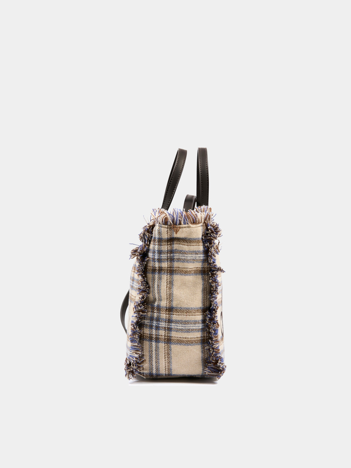 Borsa beige Colette in tartan per bambina,Mc2 Saint Barth,COL0045 00580M