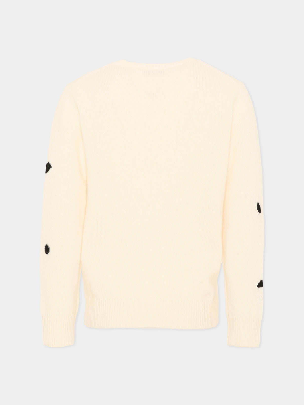 Maglione avorio per bambina con stampa,Mc2 Saint Barth,PRC0005 02347M