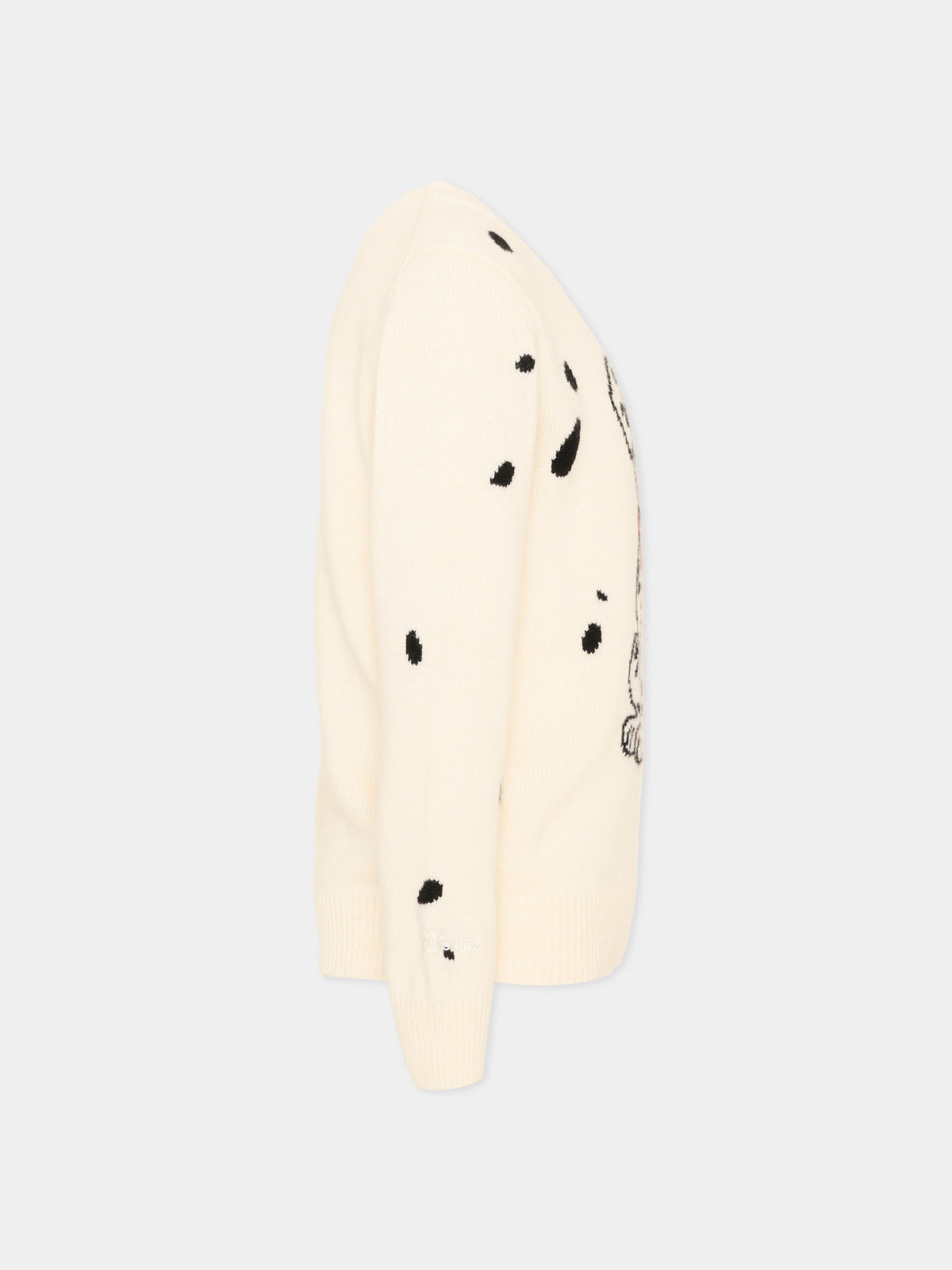 Maglione avorio per bambina con stampa,Mc2 Saint Barth,PRC0005 02347M
