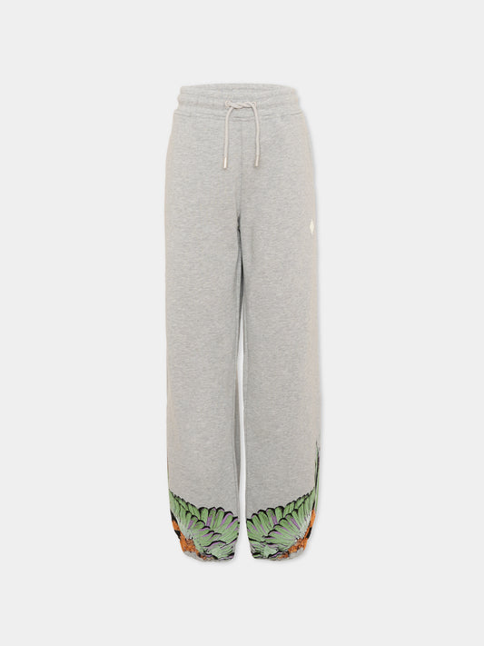 Pantalone sportivo grigio per bambino con ali,County Of Milan Kids,F5CMJBFP066 101