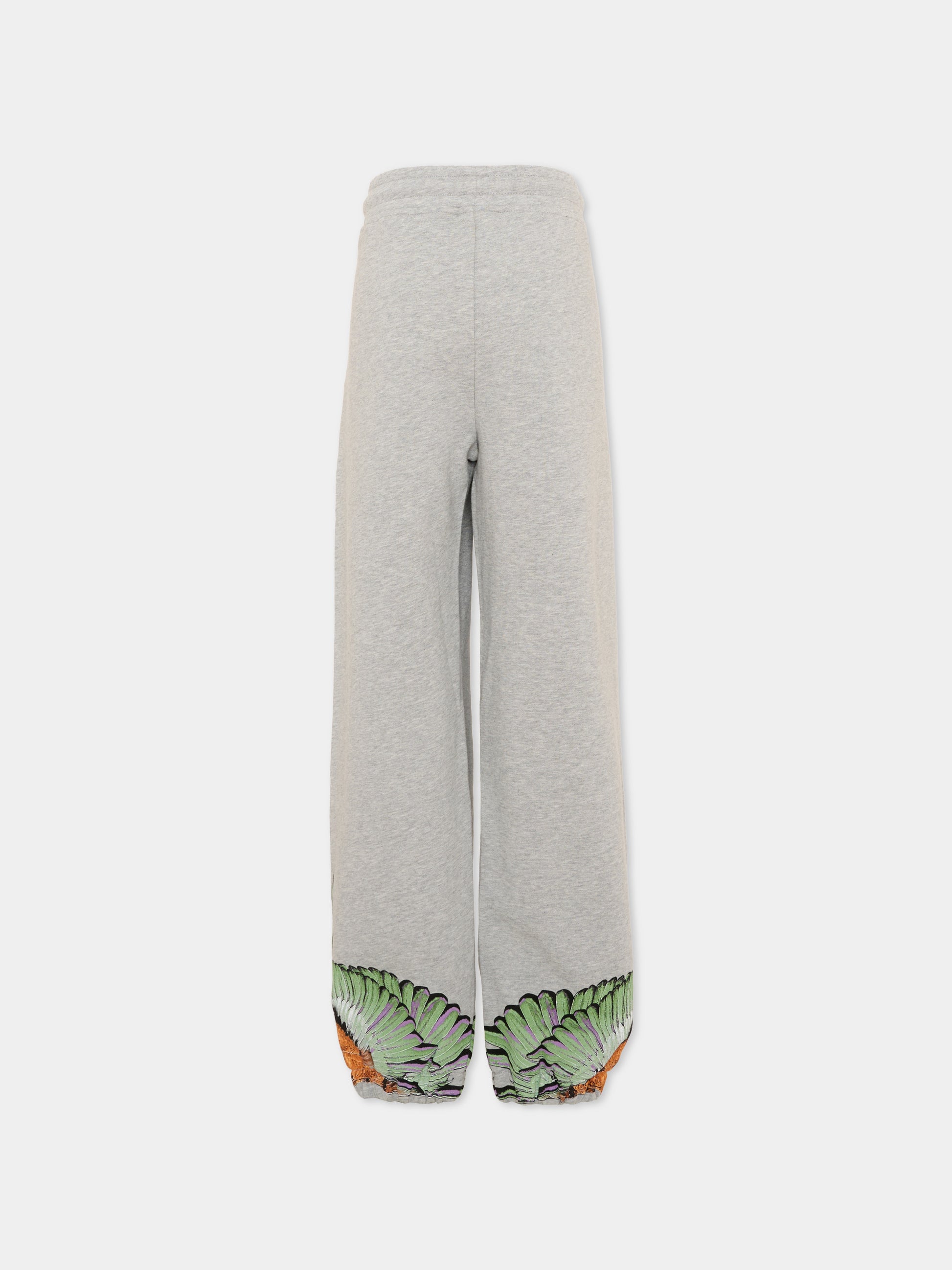 Pantalone sportivo grigio per bambino con ali,County Of Milan Kids,F5CMJBFP066 101