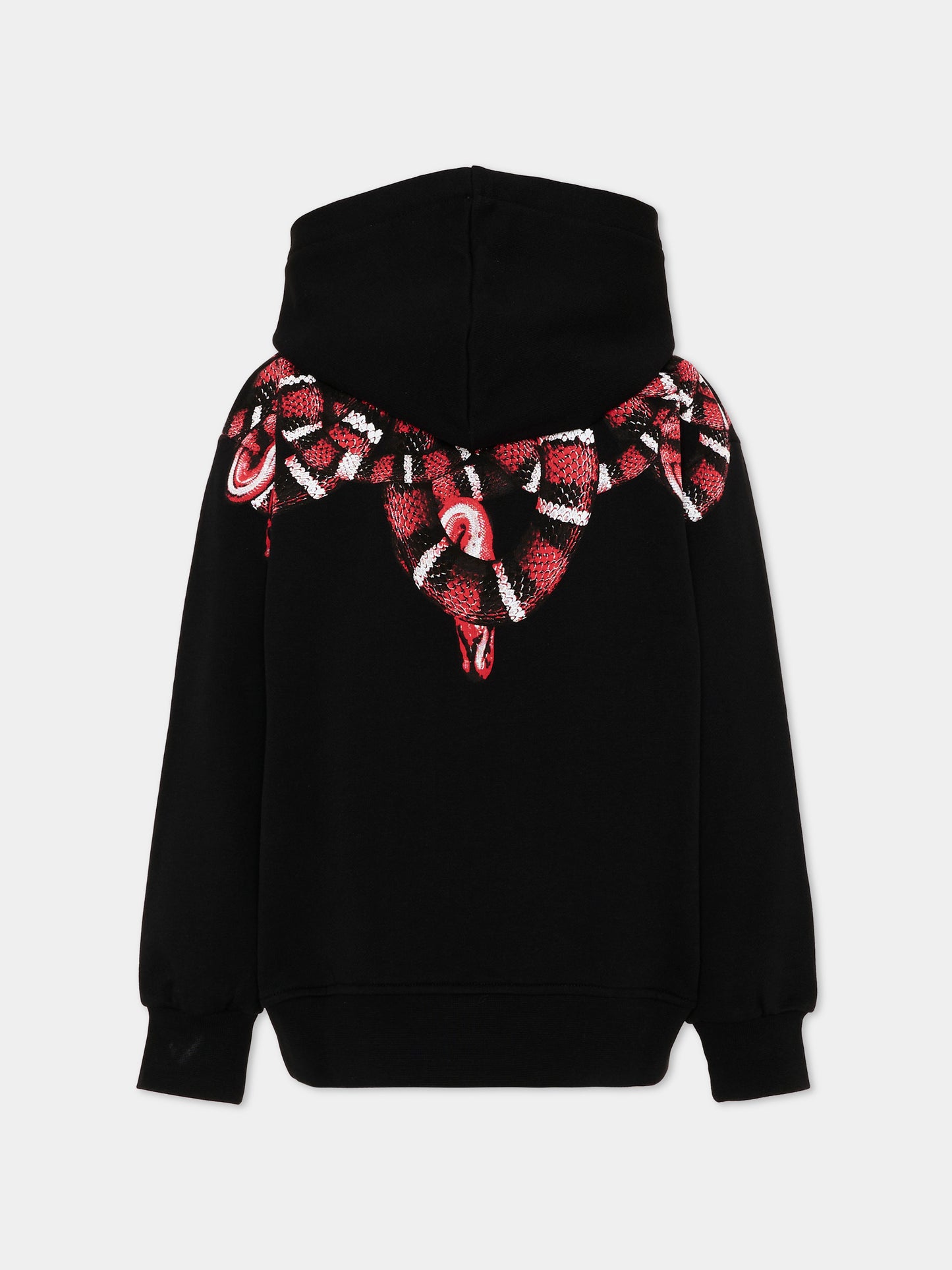 Felpa nera per bambino con serpente,County Of Milan Kids,F5CMJBHS038 110