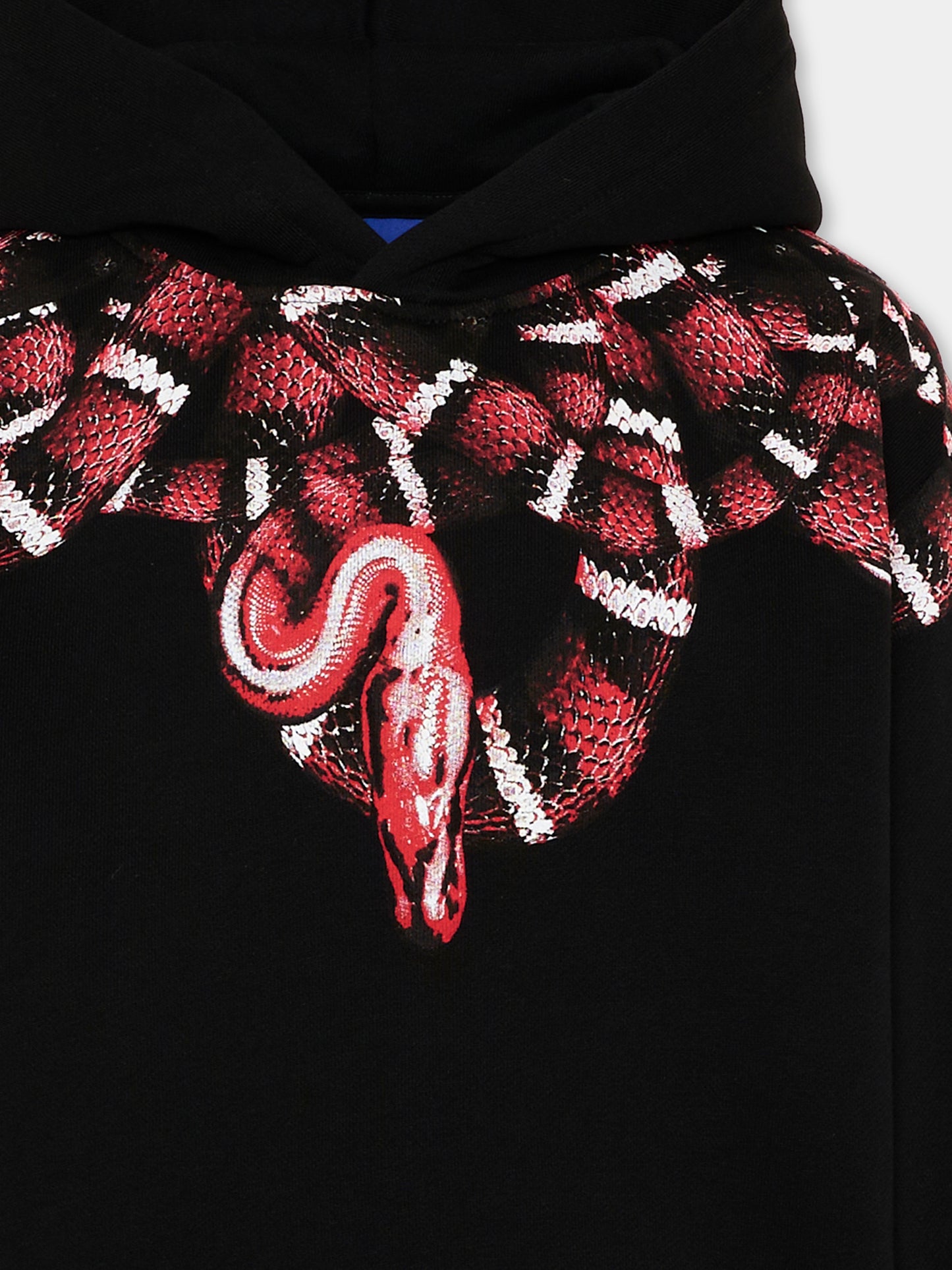 Felpa nera per bambino con serpente,County Of Milan Kids,F5CMJBHS038 110