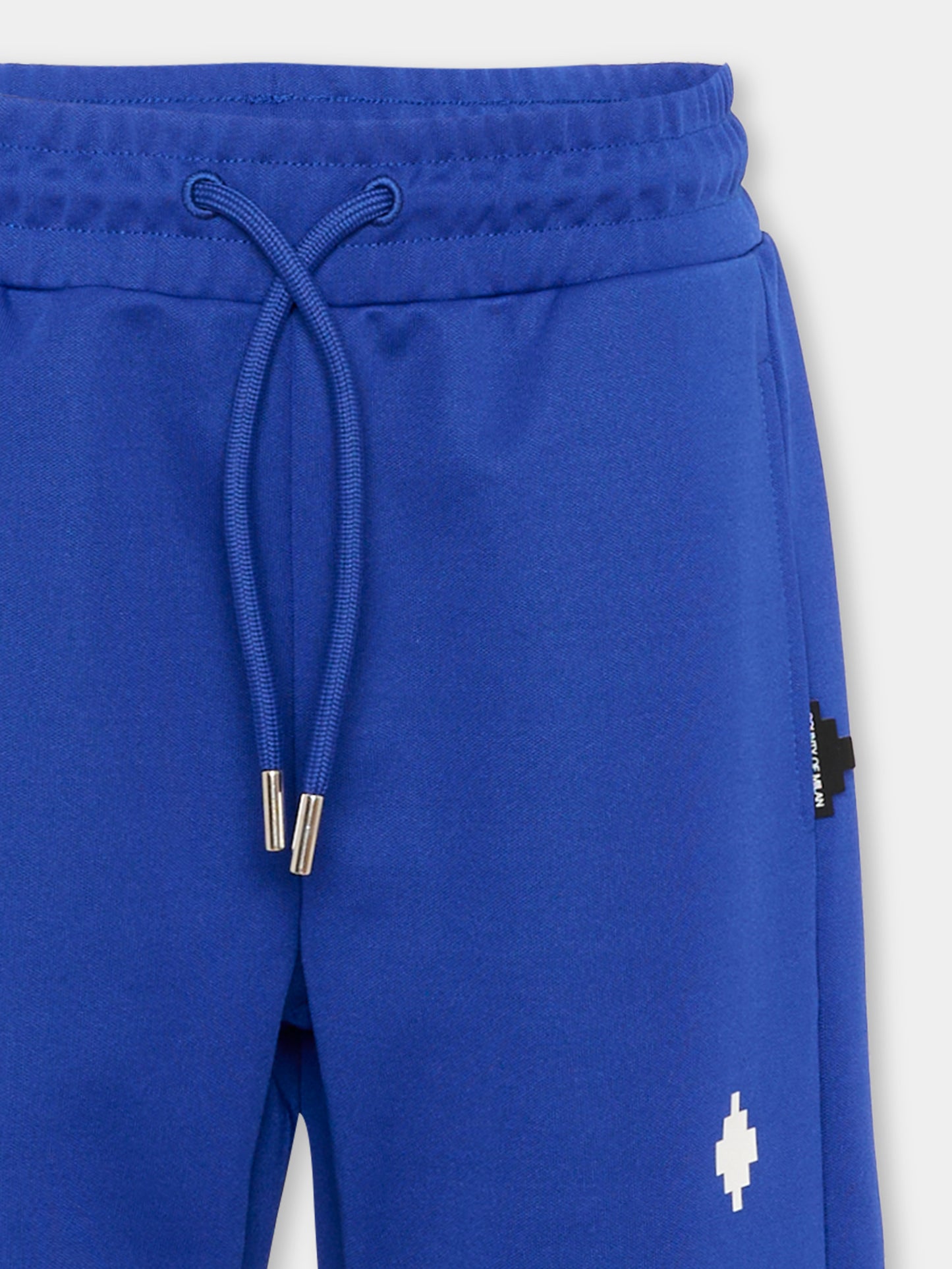 Pantaloni blu per bambino con logo,County Of Milan Kids,F5CMJBPA082 130