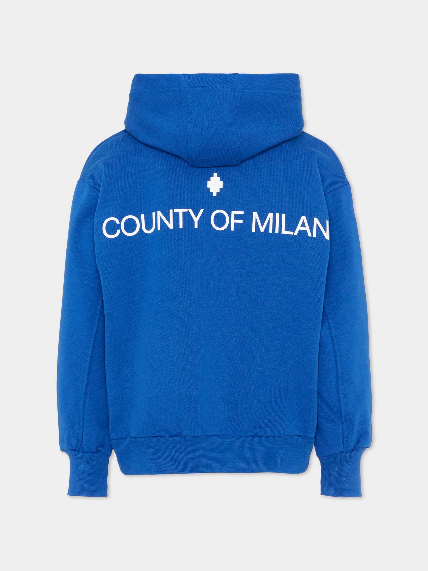 Felpa blu per bambino con logo,County Of Milan Kids,F5CMJBZH001 130