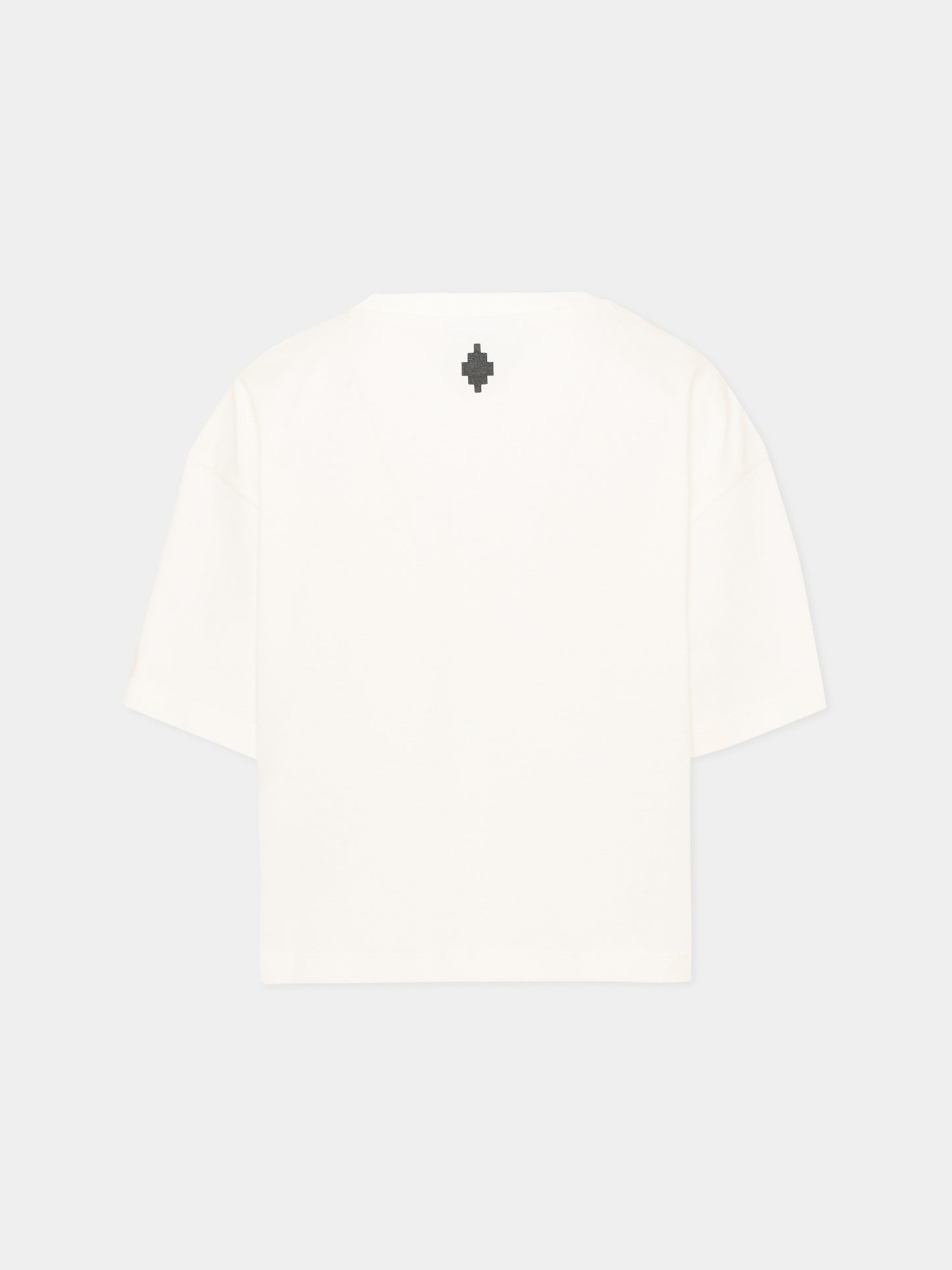 T-Shirt avorio per bambina con logo,County Of Milan Kids,F5CMJGTH021 002