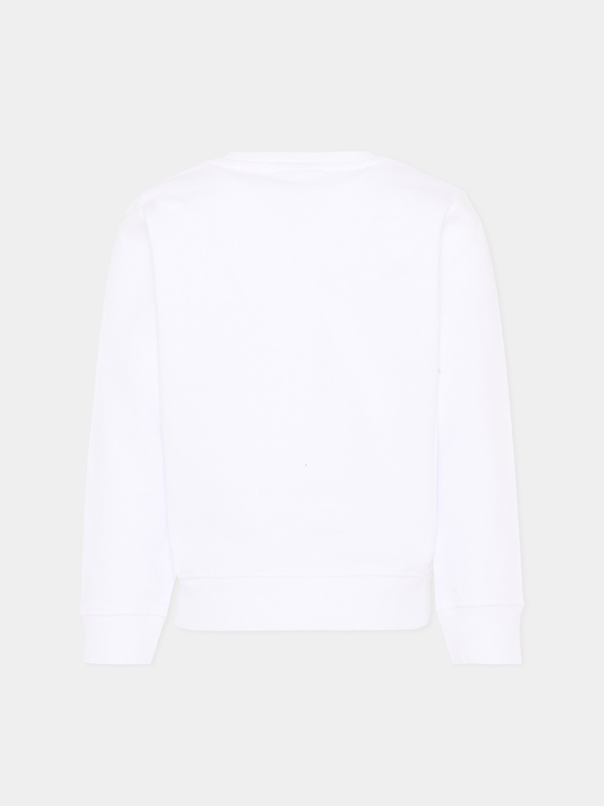 Felpa bianca per bambini con logo,Calvin Klein Kids,LV1CKSJB36 YAF