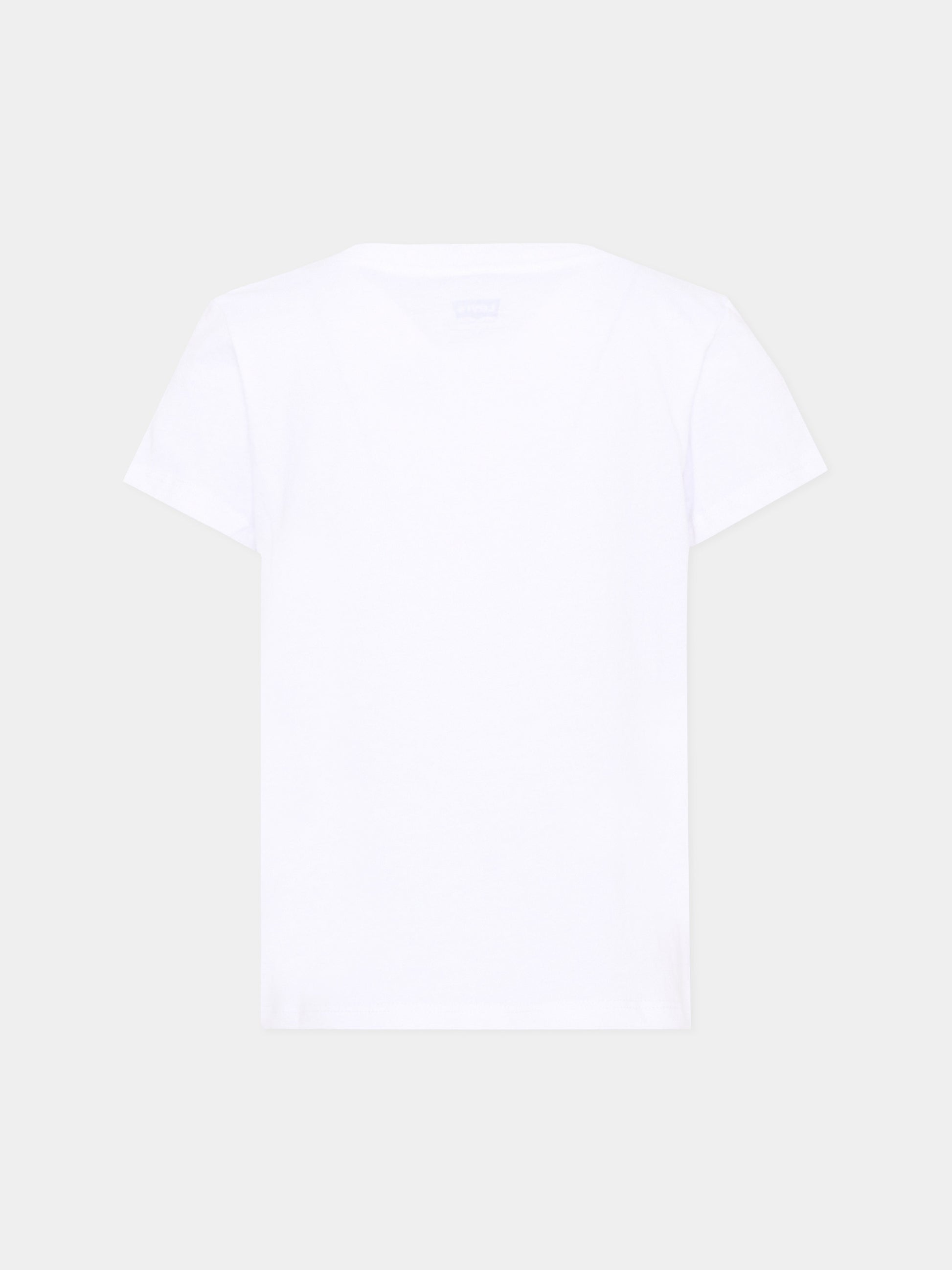 T-Shirt bianca per bambina con ciliegia,Levi's Kids,4EP661 W1T