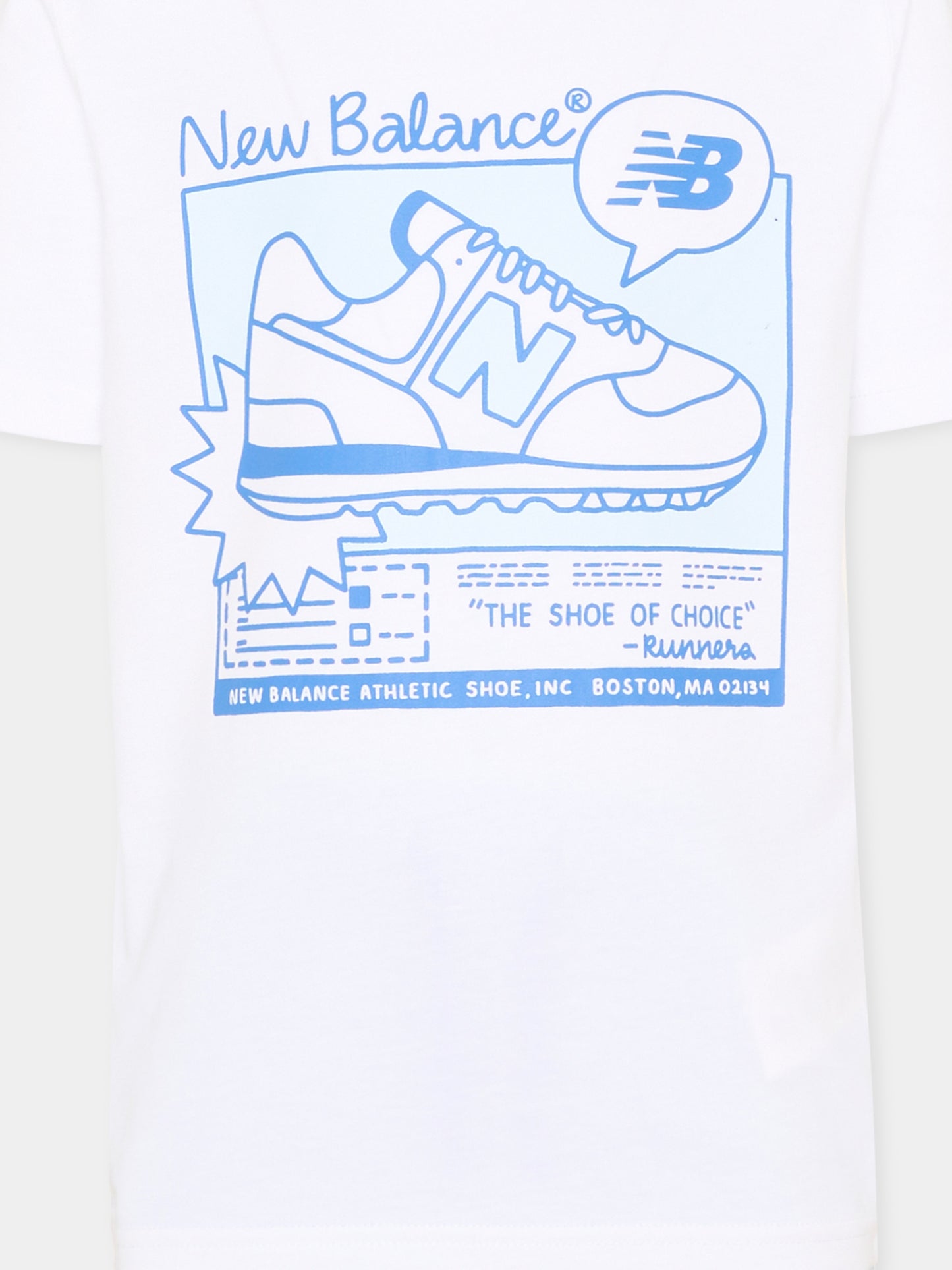 Completo sportivo azzurro per bambino con logo,New Balance,YS61L3XB BWE