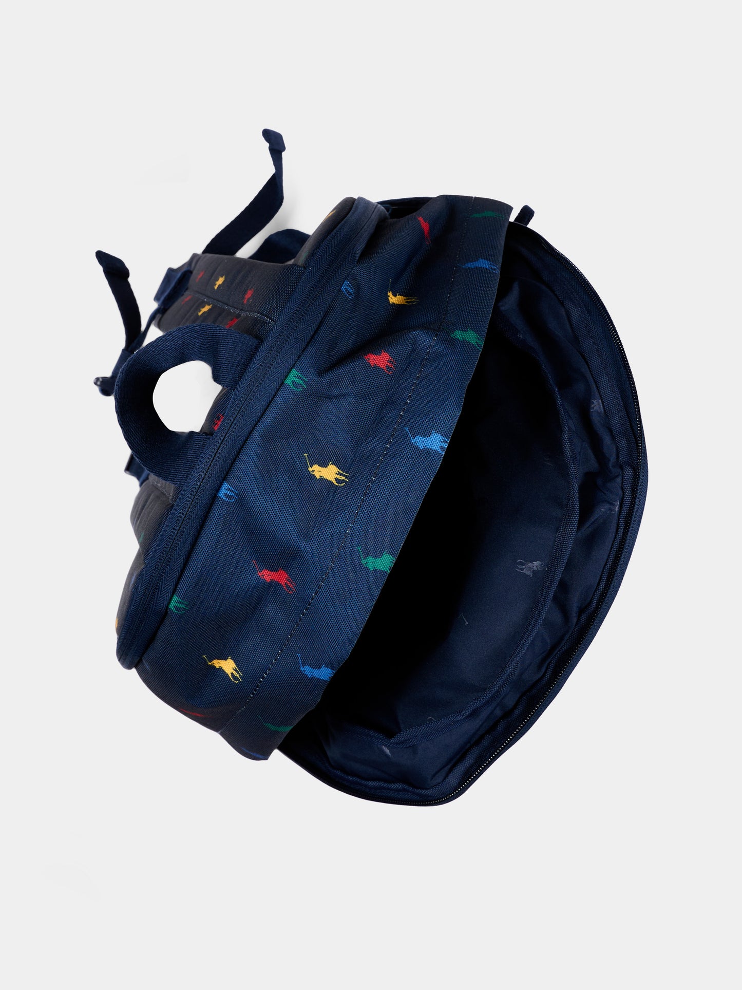 Zaino blu per bambino con Pony,Ralph Lauren Kids,9AR153 BCV