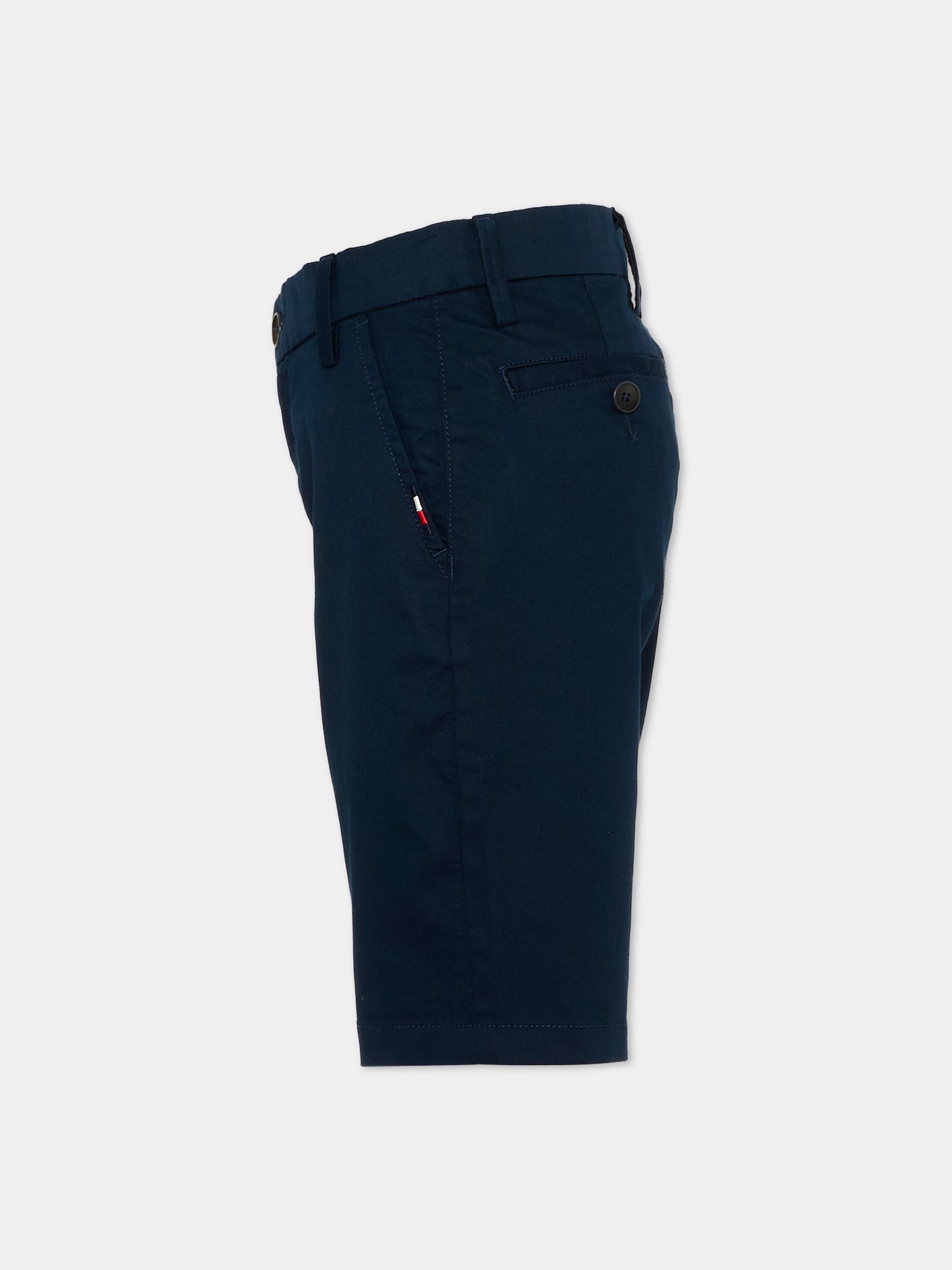 Shorts blu per bambino con logo,Tommy Hilfiger Junior,KB0KB09641 C1G