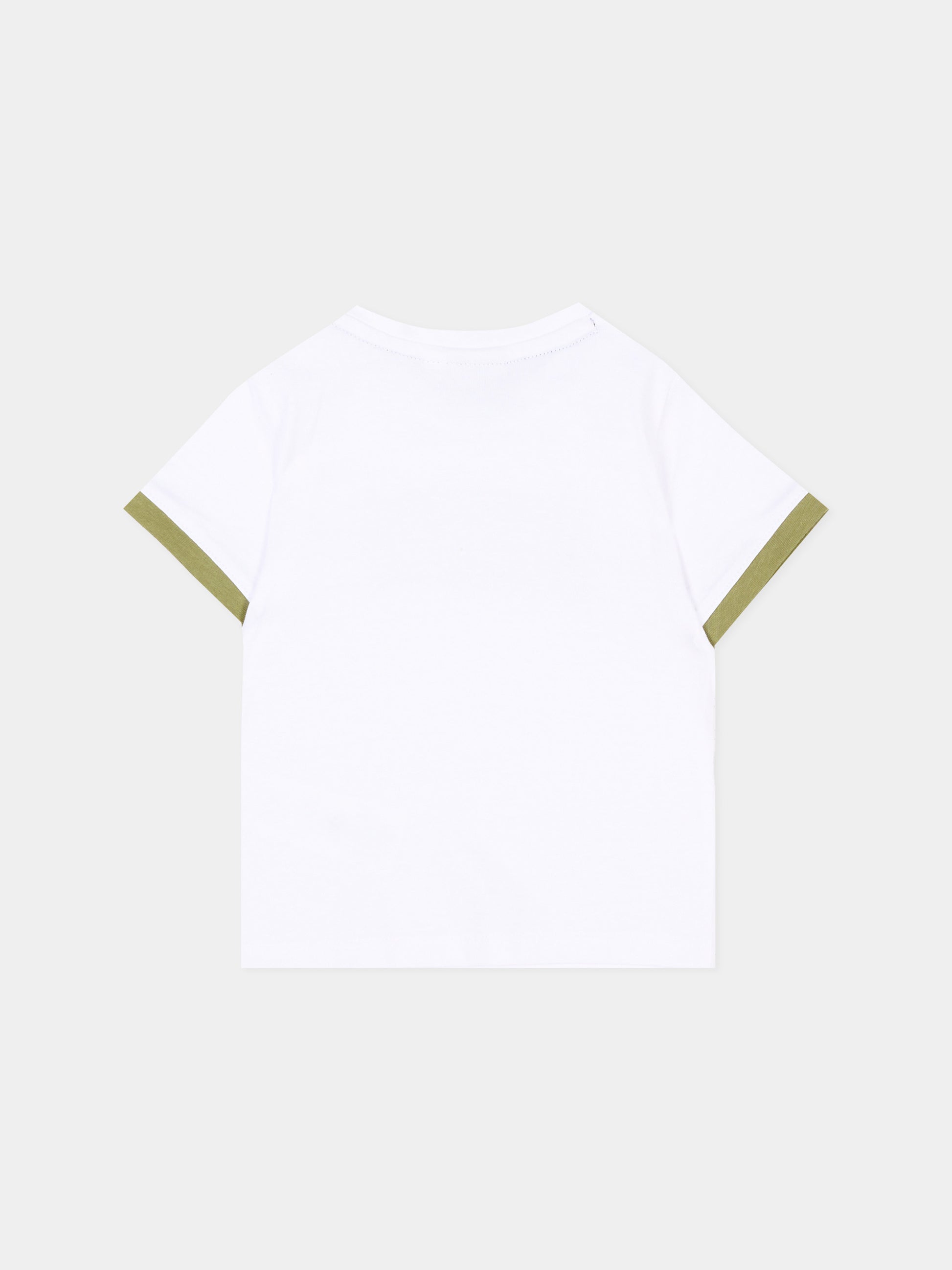 T-Shirt bianca per neonato con logo,Boss,J52109 10P