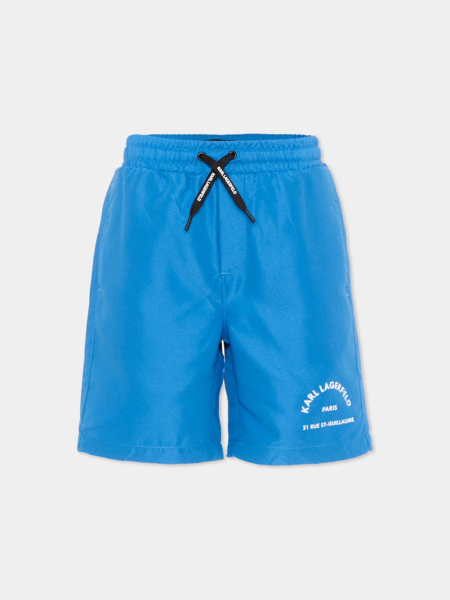 Boxer mare blu per bambino con logo,Karl Lagerfeld Kids,Z30411 816