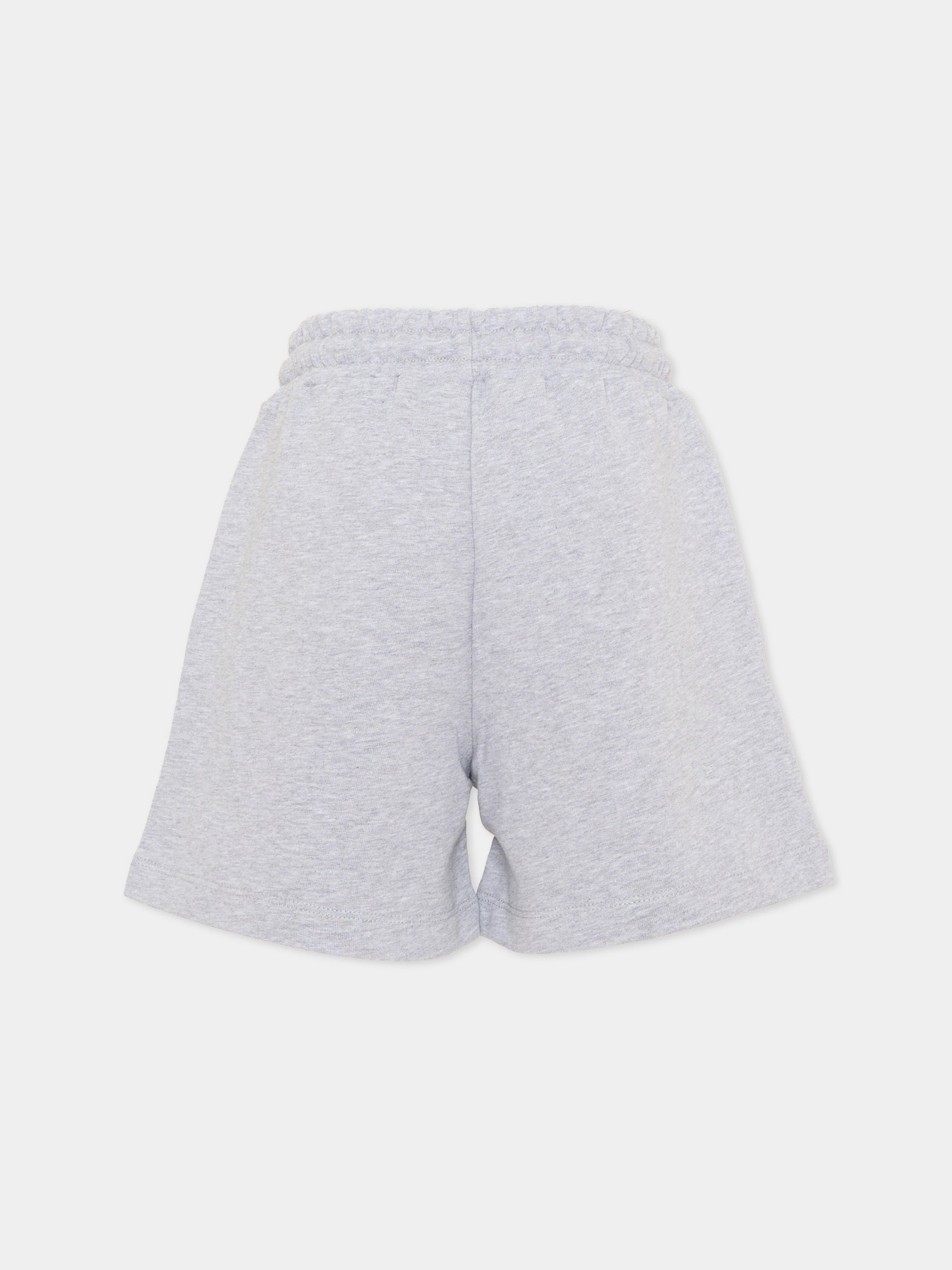 Shorts sportivi grigi per bambini con logo,Msgm Kids,S6MSJUBE221 271