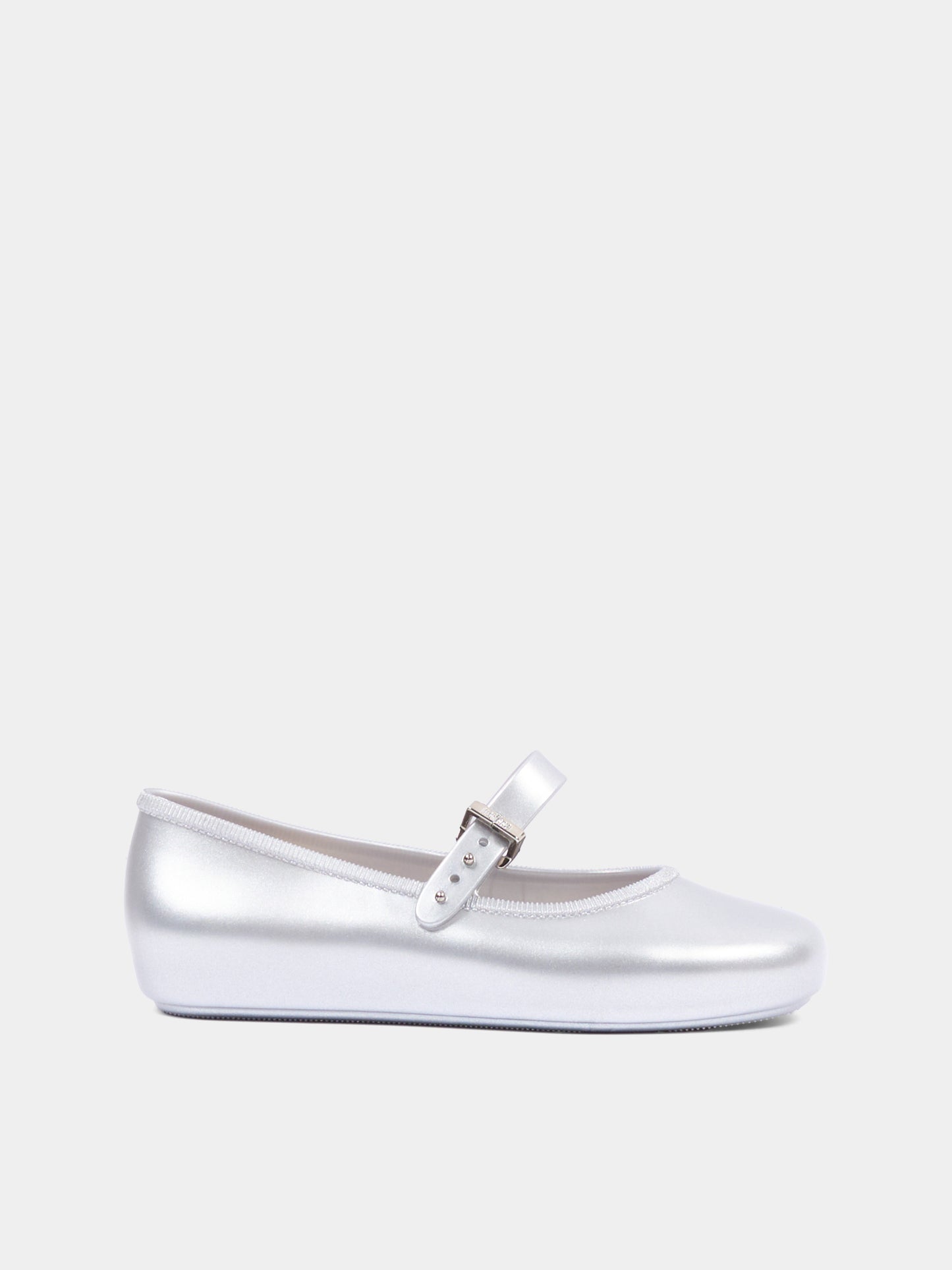 Ballerine argento per bambina con fibbia,Mini Melissa,36240 BW430 06411