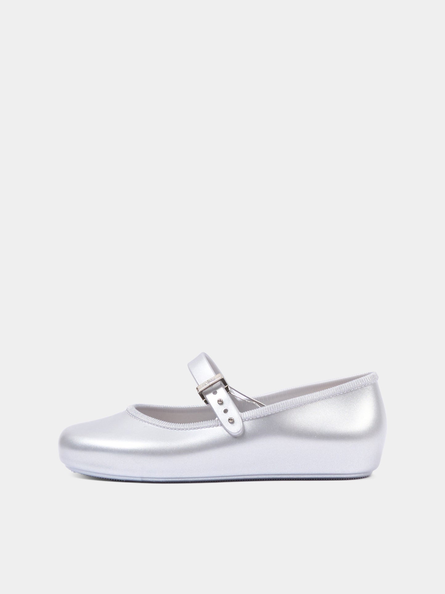 Ballerine argento per bambina con fibbia,Mini Melissa,36240 BW430 06411