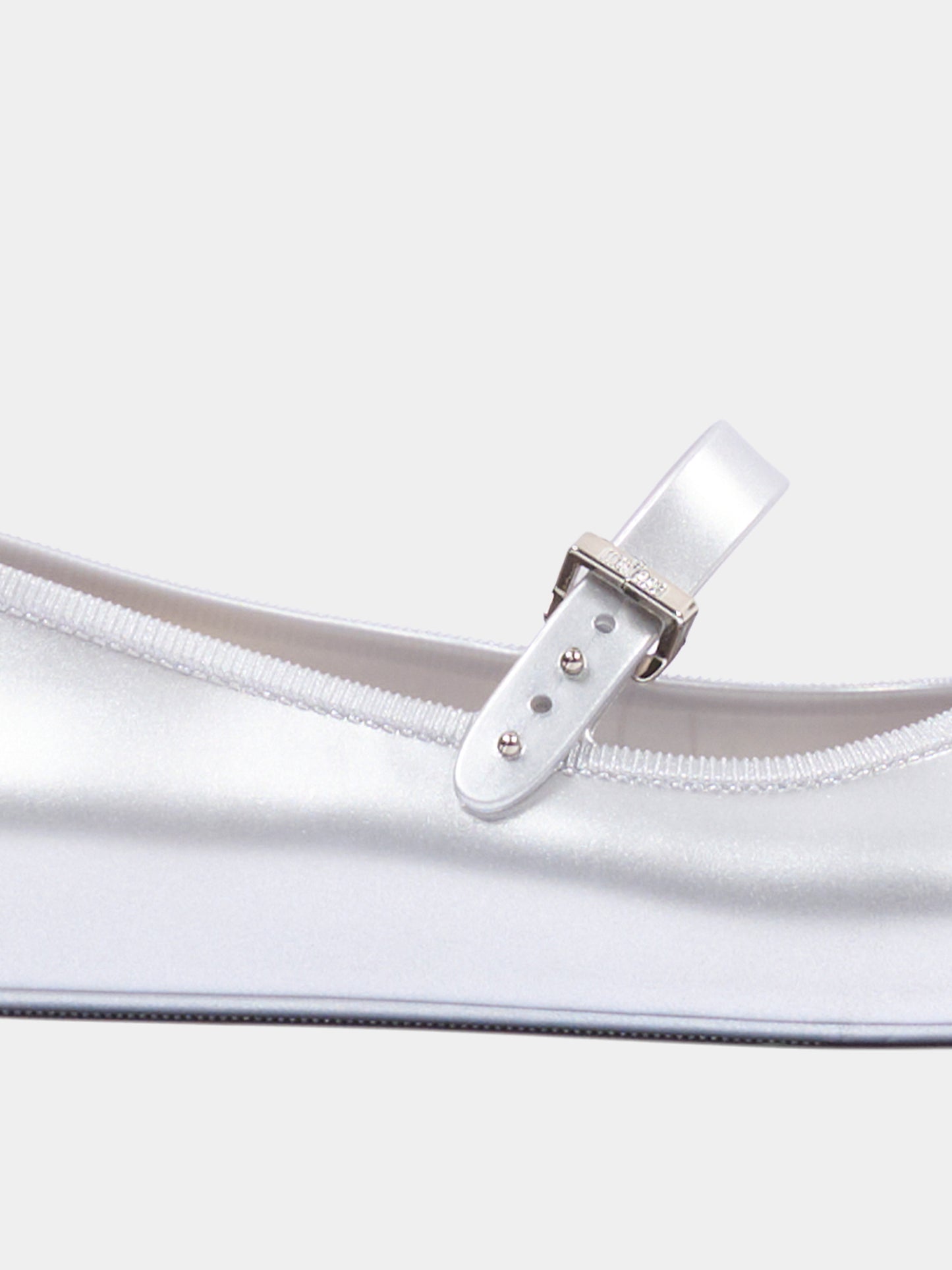 Ballerine argento per bambina con fibbia,Mini Melissa,36240 BW430 06411