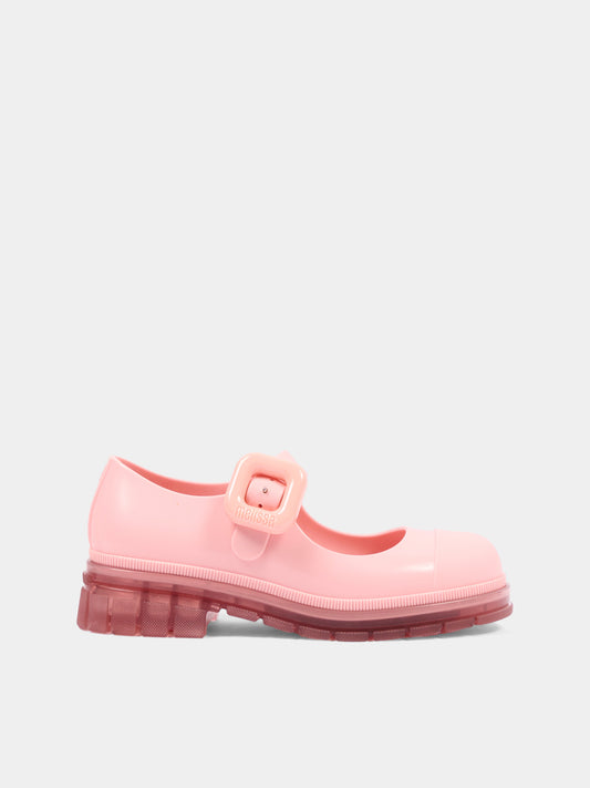 Ballerine rosa per bambina con fibbia,Mini Melissa,36108 BN159 05889