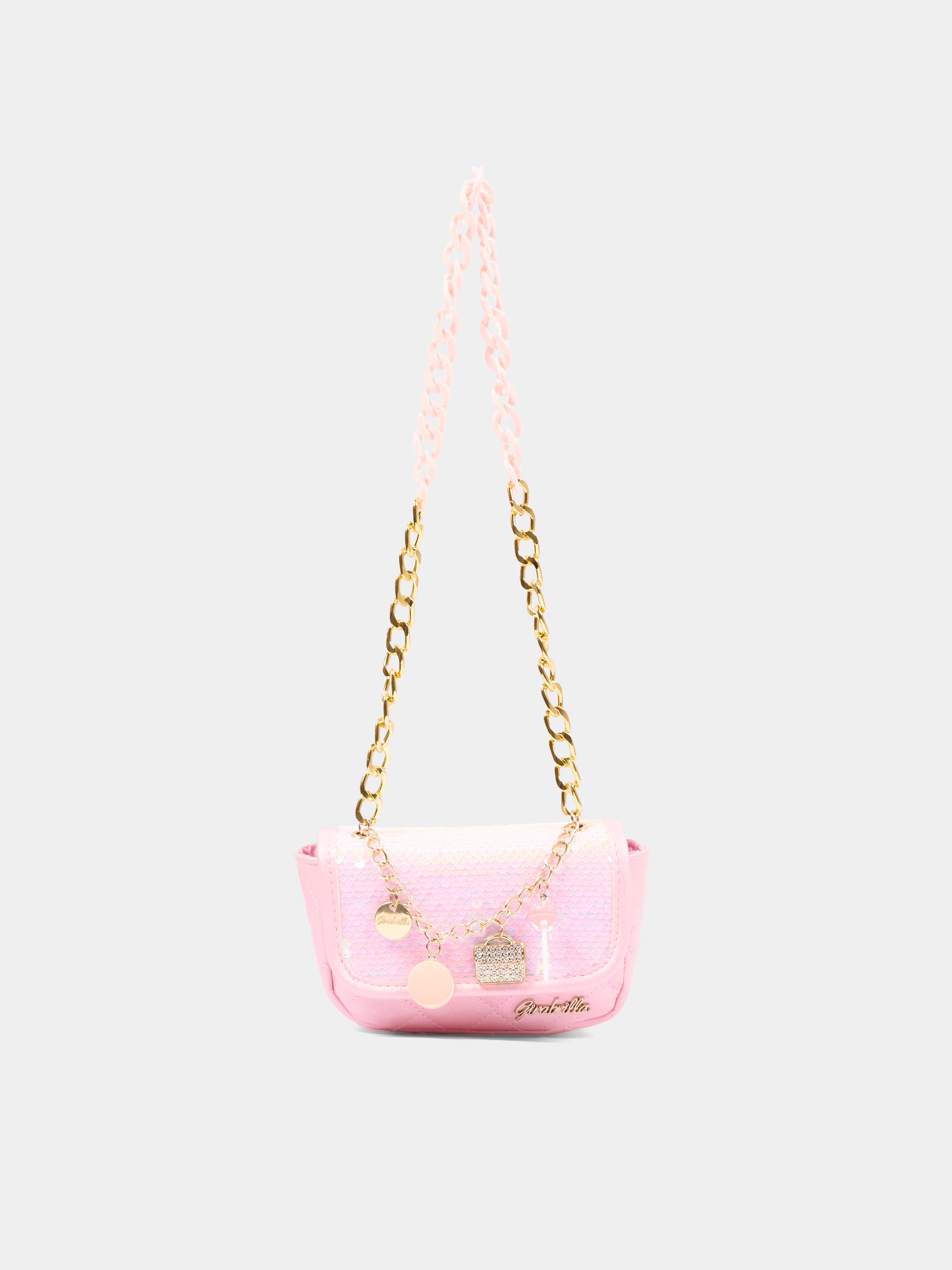 Borsa rosa per bambina con paillettes,Girabrilla,19151