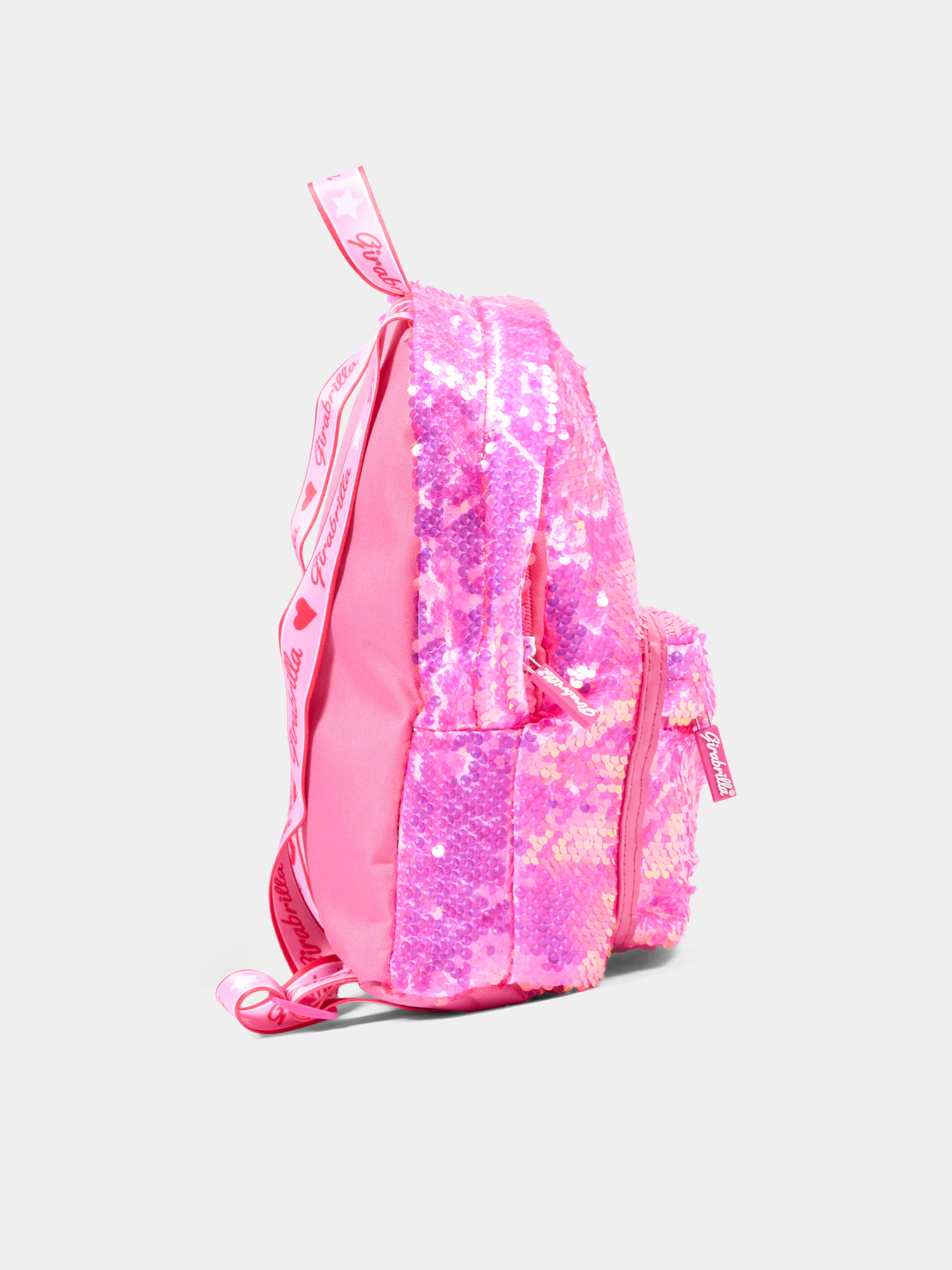 Zaino rosa per bambina con cuore,Girabrilla,19096