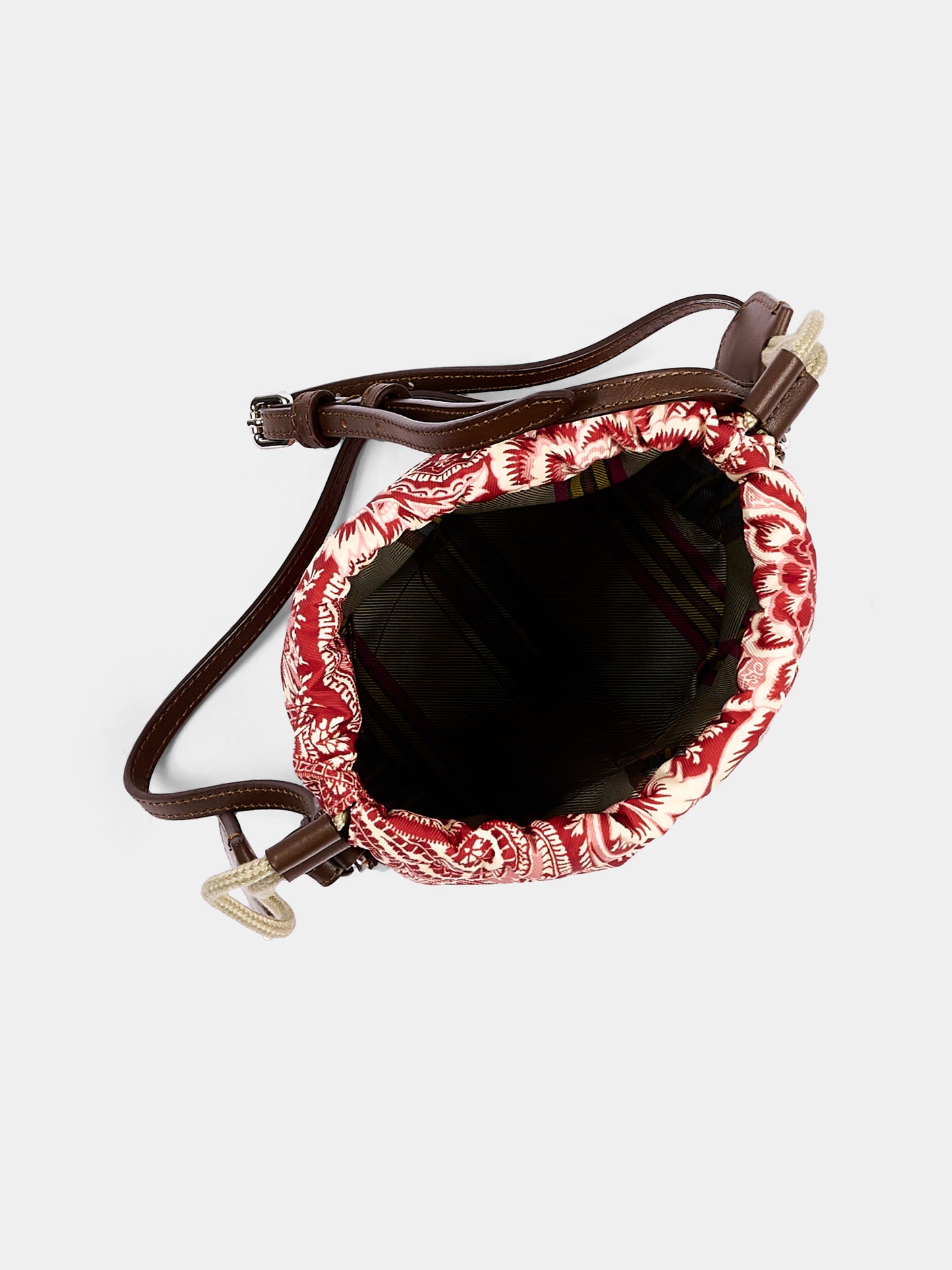 Borsa casual bordeaux per bambina con stampa paisley,Etro,GX0B08 N0369 416RS