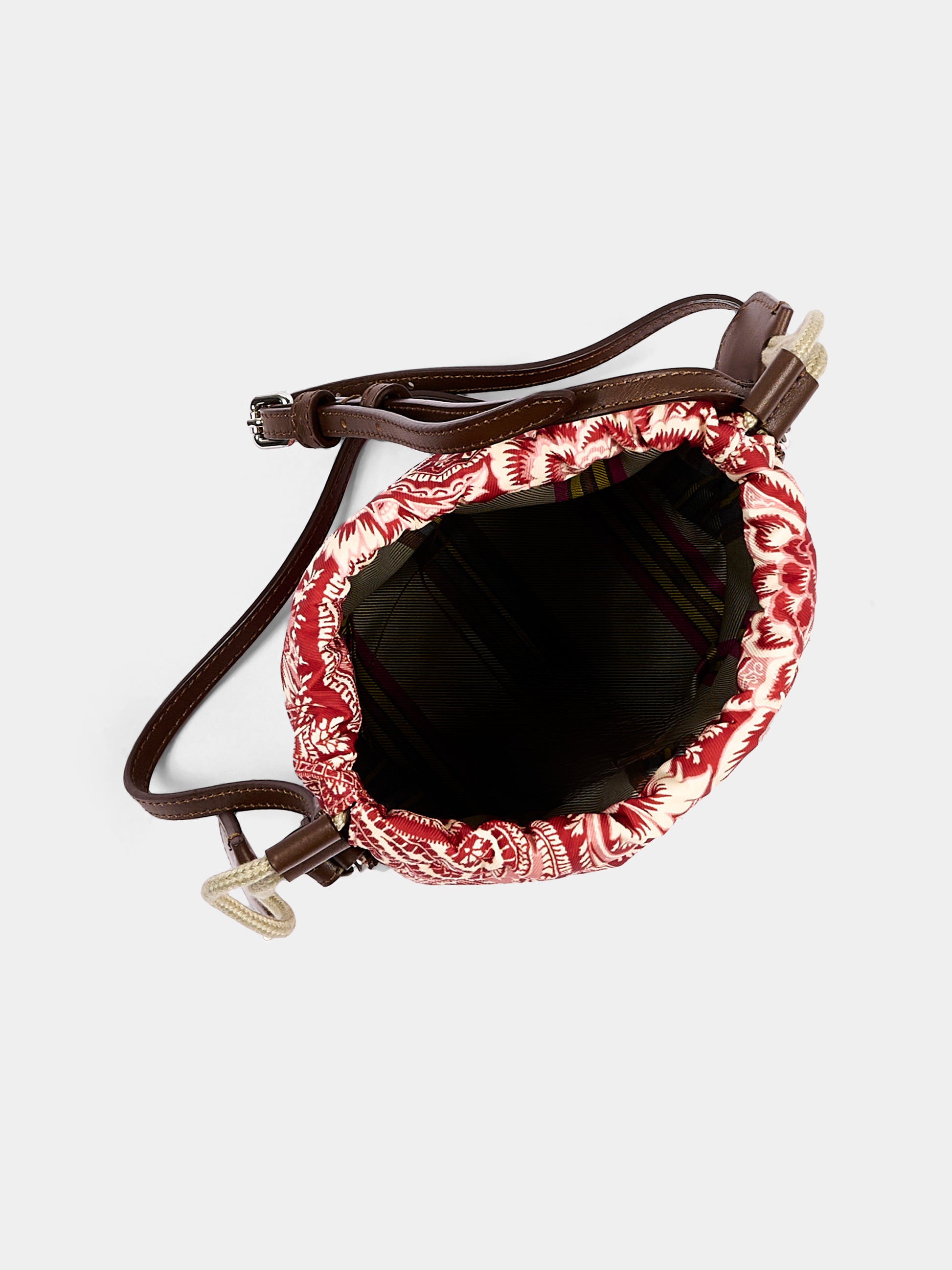 Borsa casual bordeaux per bambina con stampa paisley,Etro,GX0B08 N0369 416RS