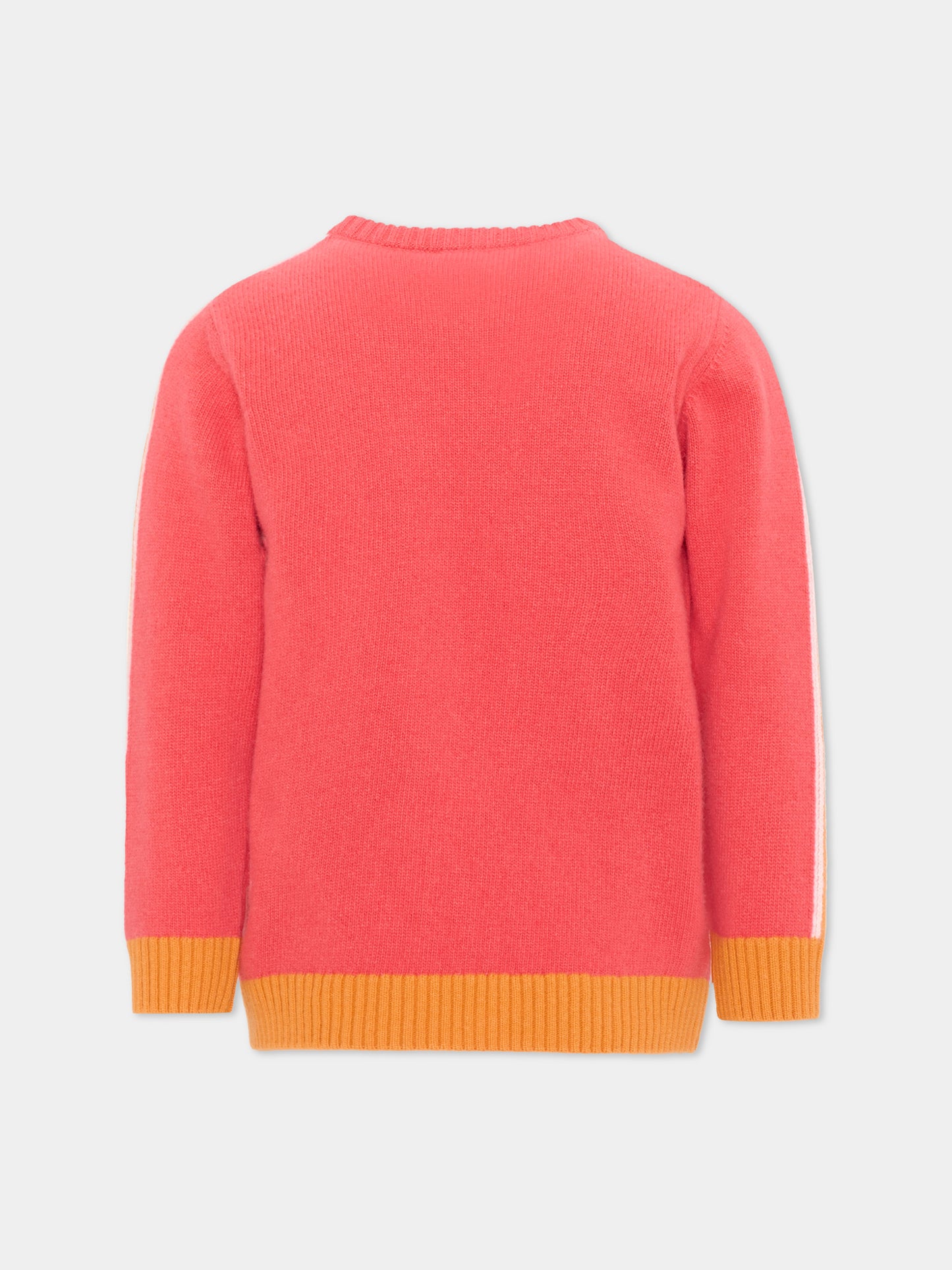Maglione rosa per bambini con Pegaso,Etro,GX9P00 Z2498 50E