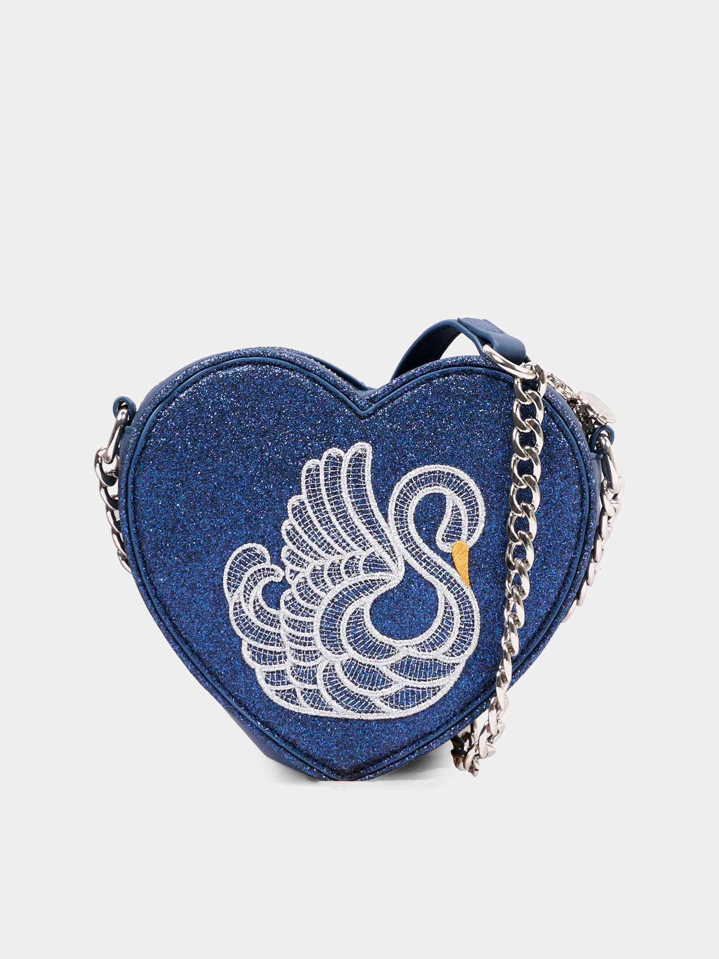 Borsa blu per bambina con cigno,Stella Mccartney Kids,TX0D28 Z3371 667