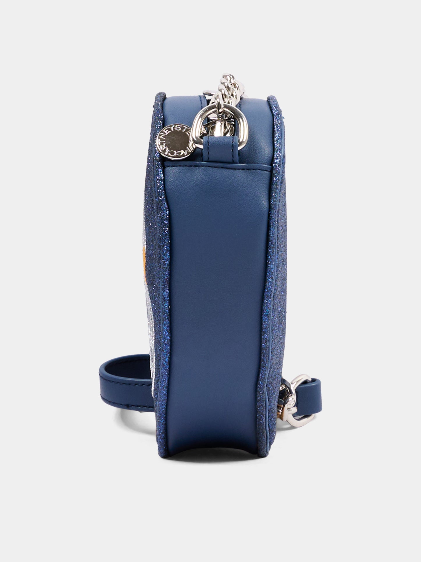 Borsa blu per bambina con cigno,Stella Mccartney Kids,TX0D28 Z3371 667