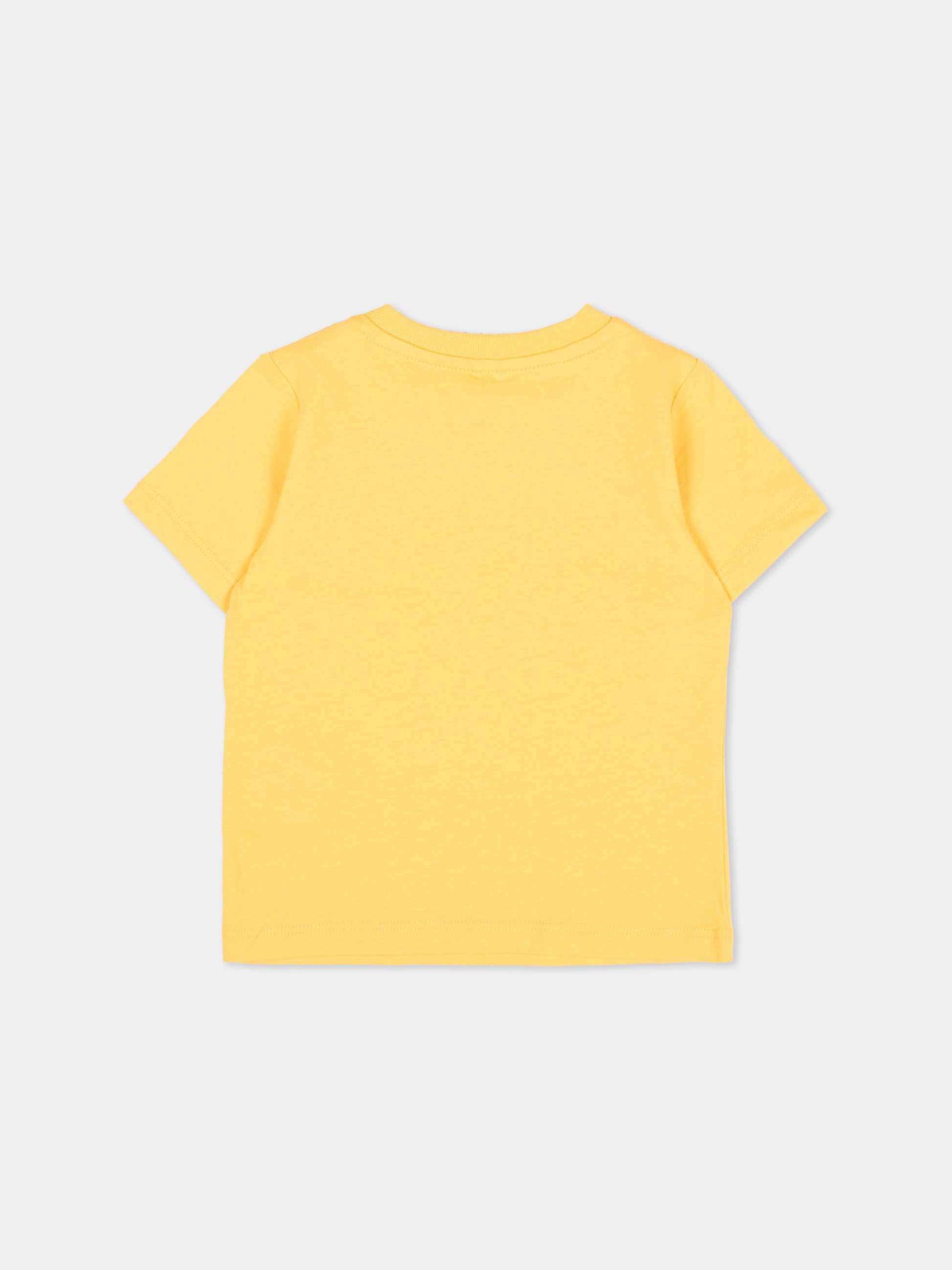 T-shirt gialla per neonato con stampa,Stella Mccartney Kids,TX8501 Z0434 248