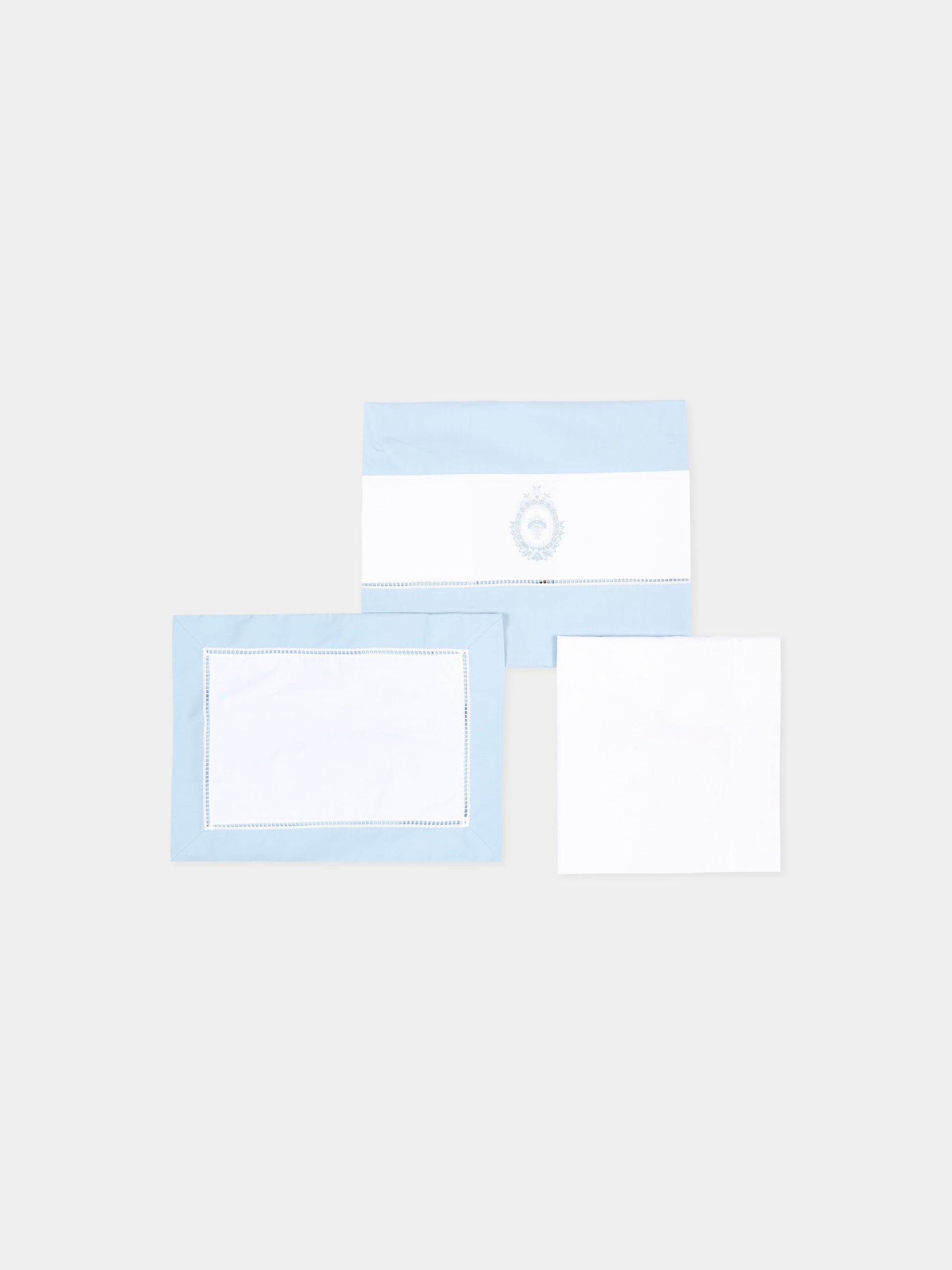 Lenzuola celeste per neonato con ricamo,Etro,GU0680 P0426 685