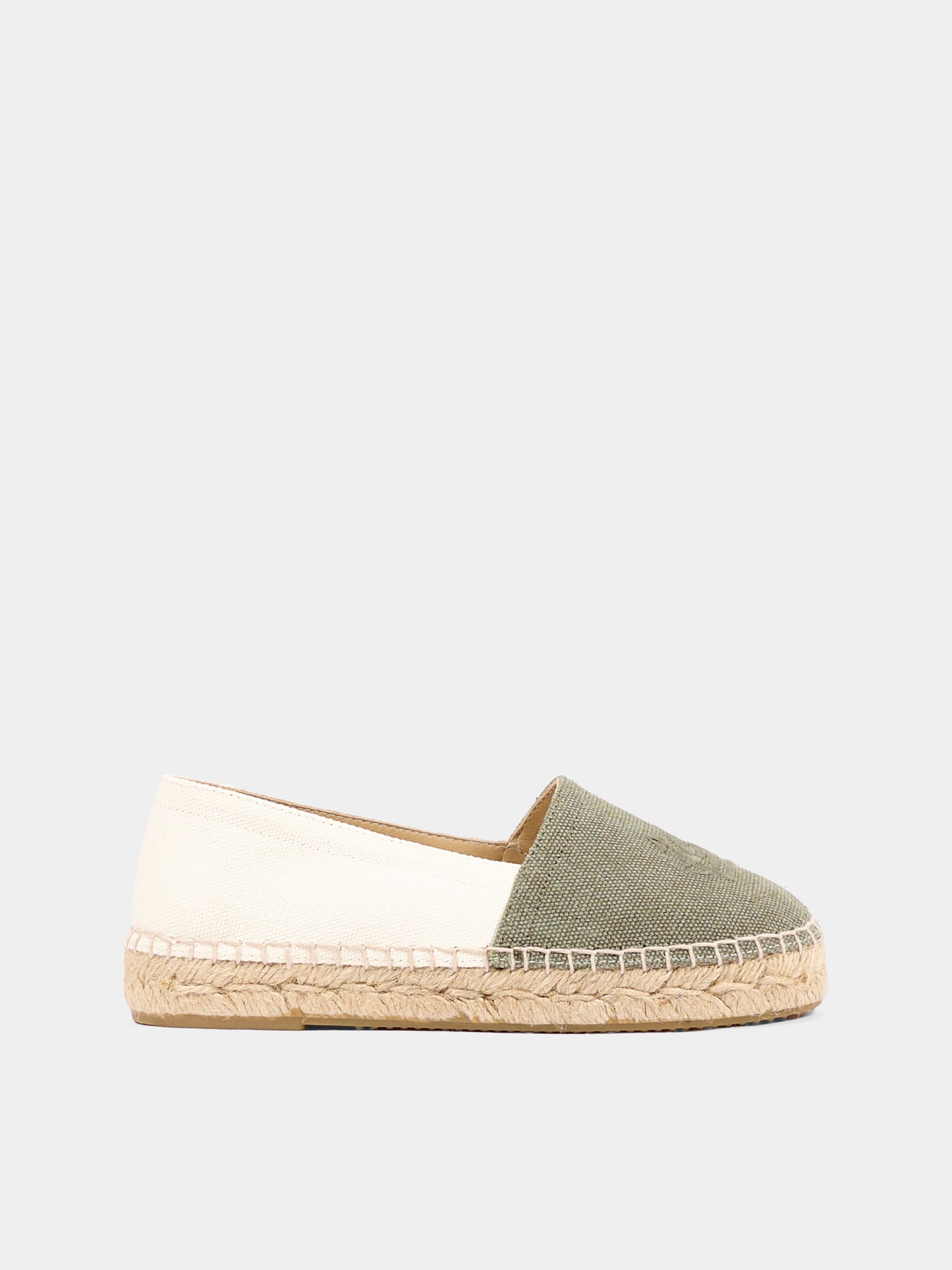 Espadrillas verde per bambini con Pegaso,Etro,GU0Q26 Z2189 722AV