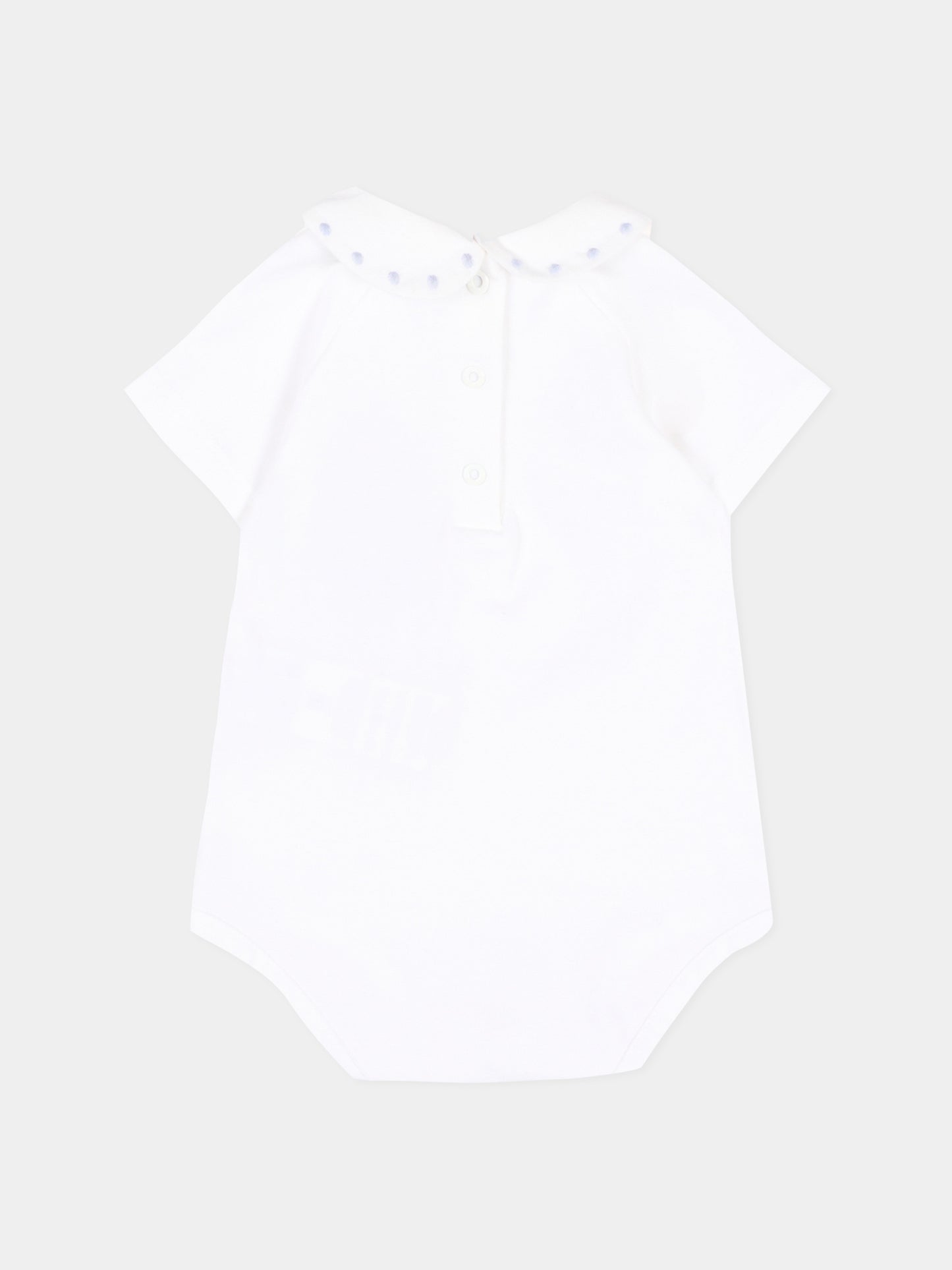 Body bianco per neonato con ricamo,Etro,GUA521 J0382 100CE