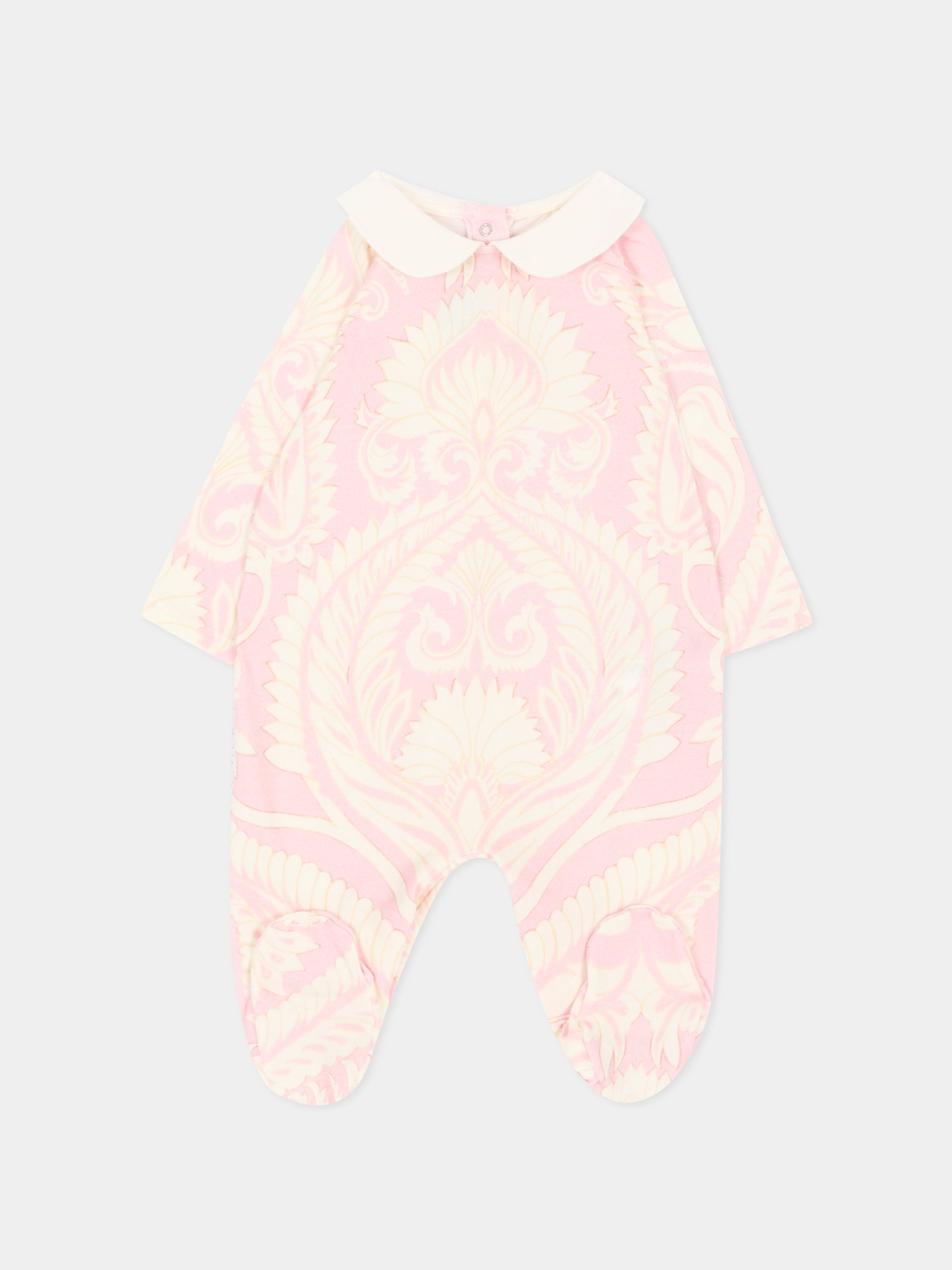 Set tutina avorio per neonata con stampa paisley,Etro,GVB500 J0452 105RS